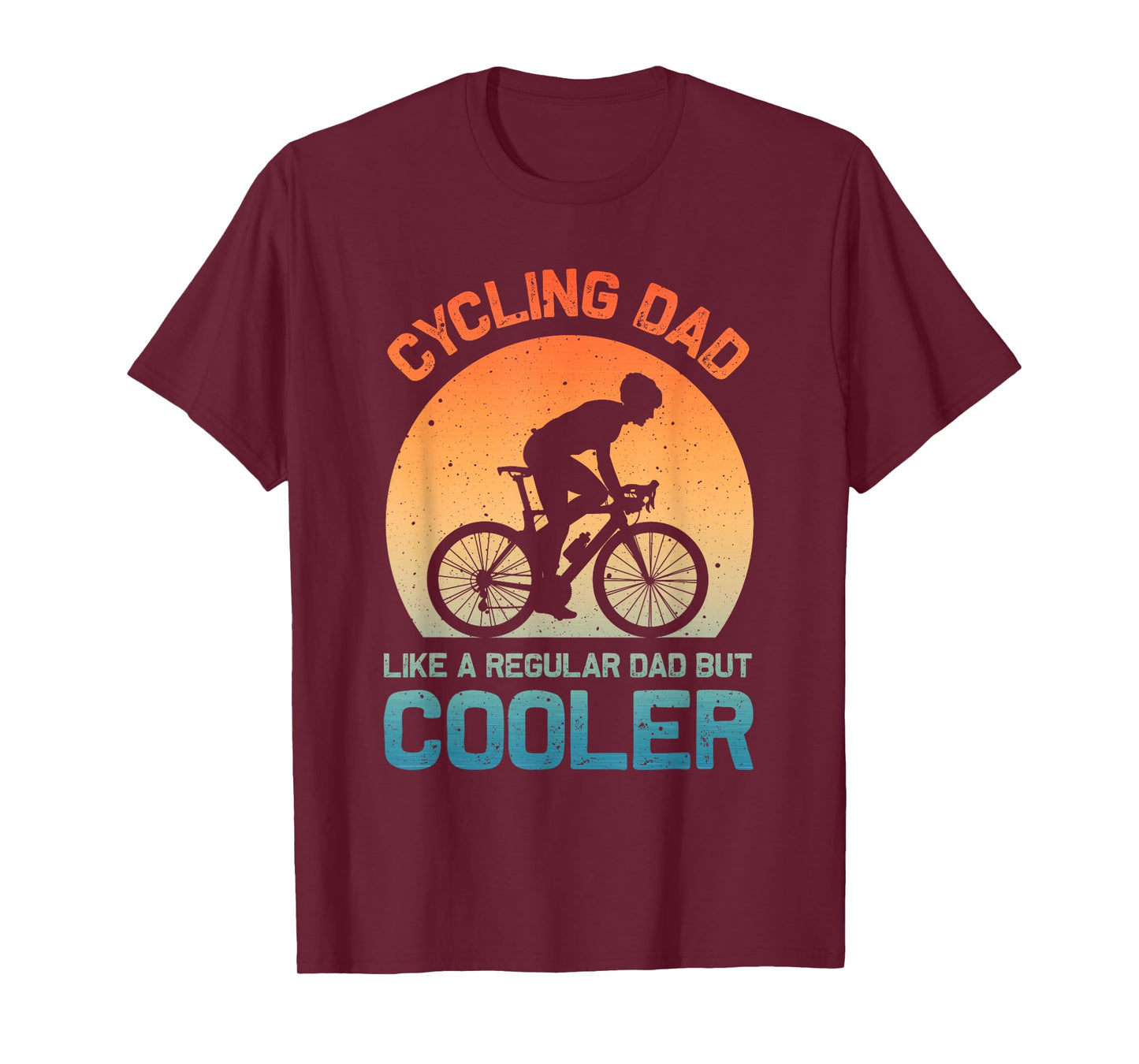Cycling Dad Art For Men Father Biking Cyclist Road Cycling T-Shirt