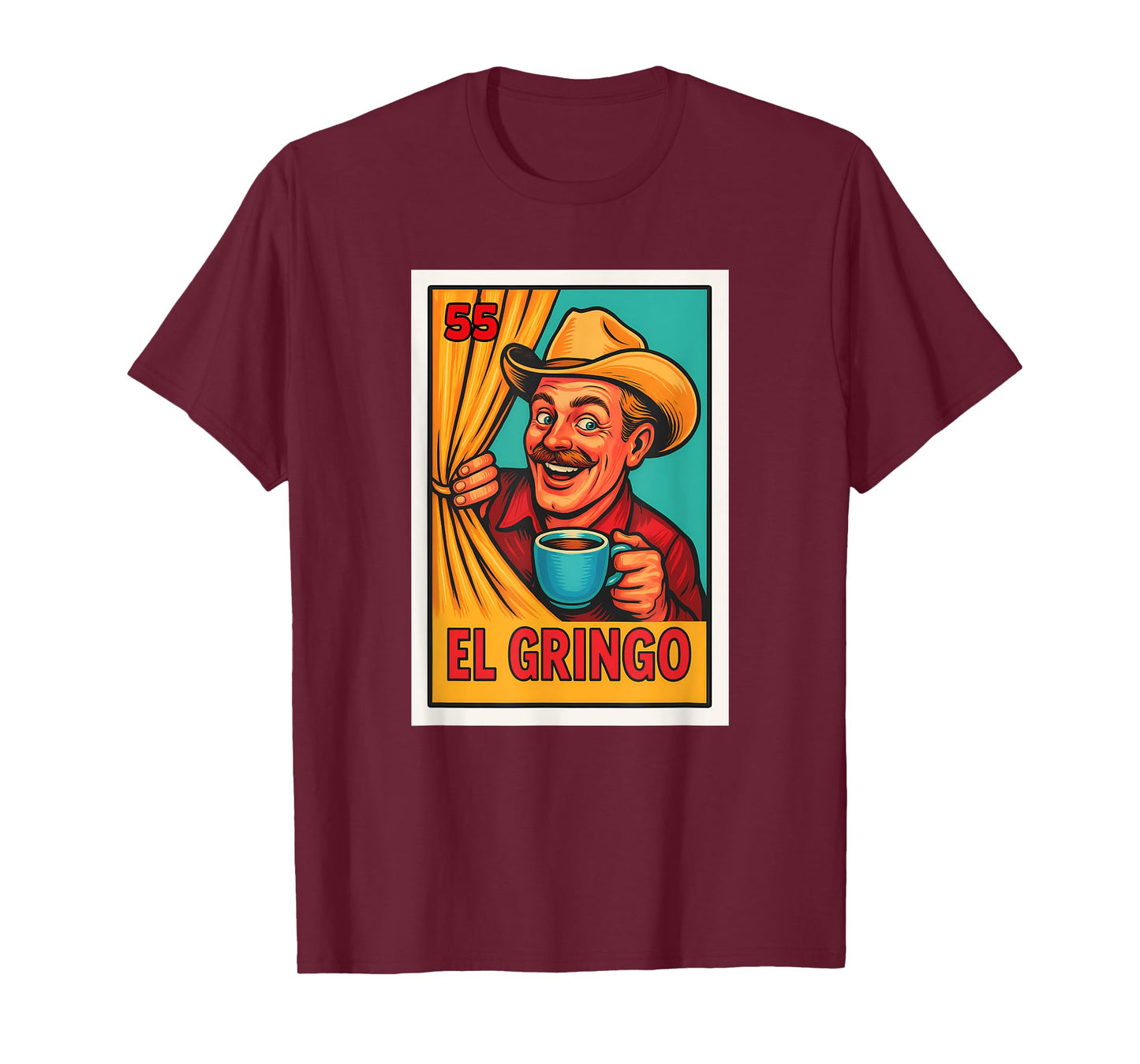 Mexican Lottery Designs Mexican El Gringo Parody Lottery T-Shirt