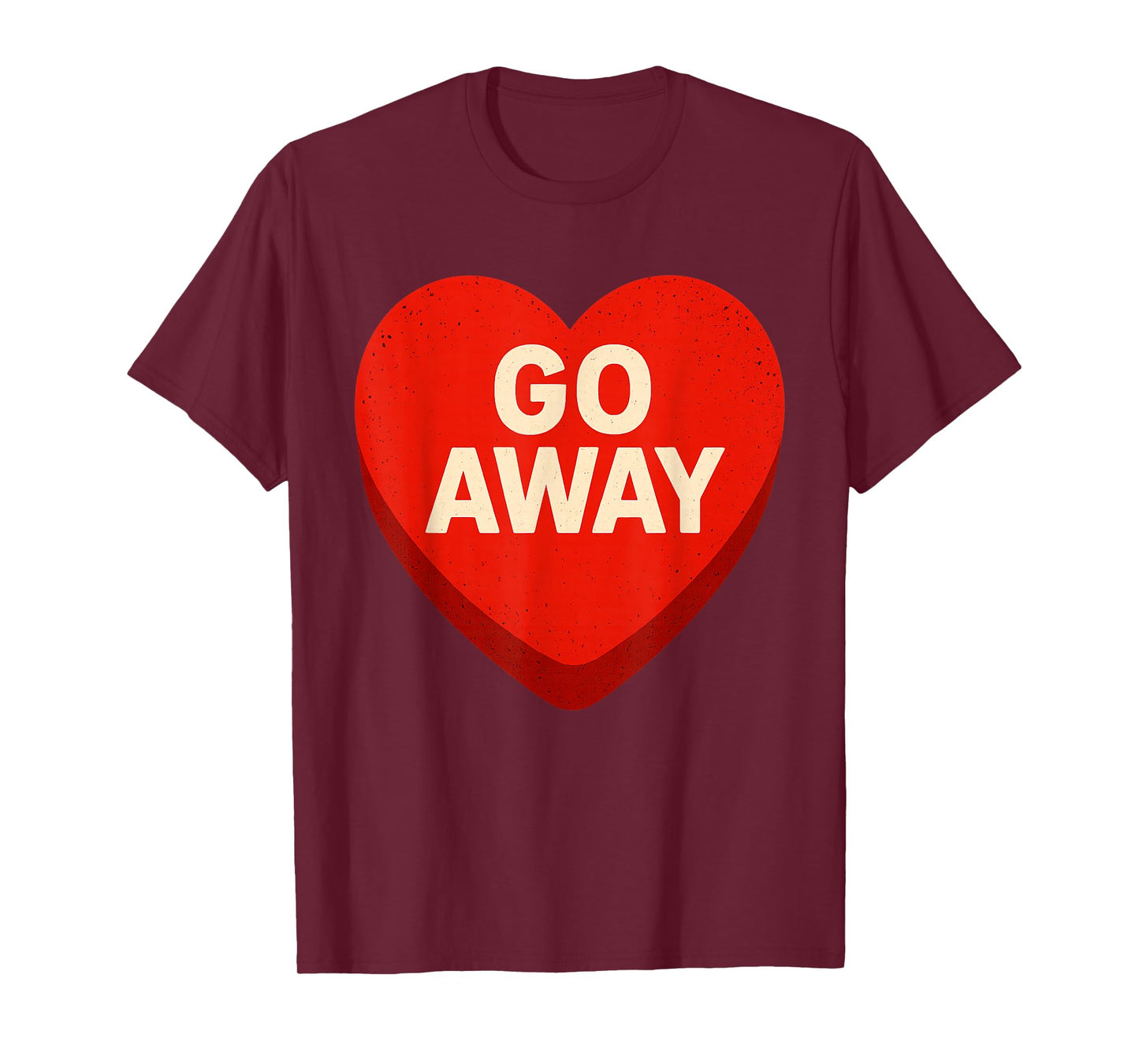 Anti Valentines Day Goth Emo Candy Heart Go Away T-Shirt