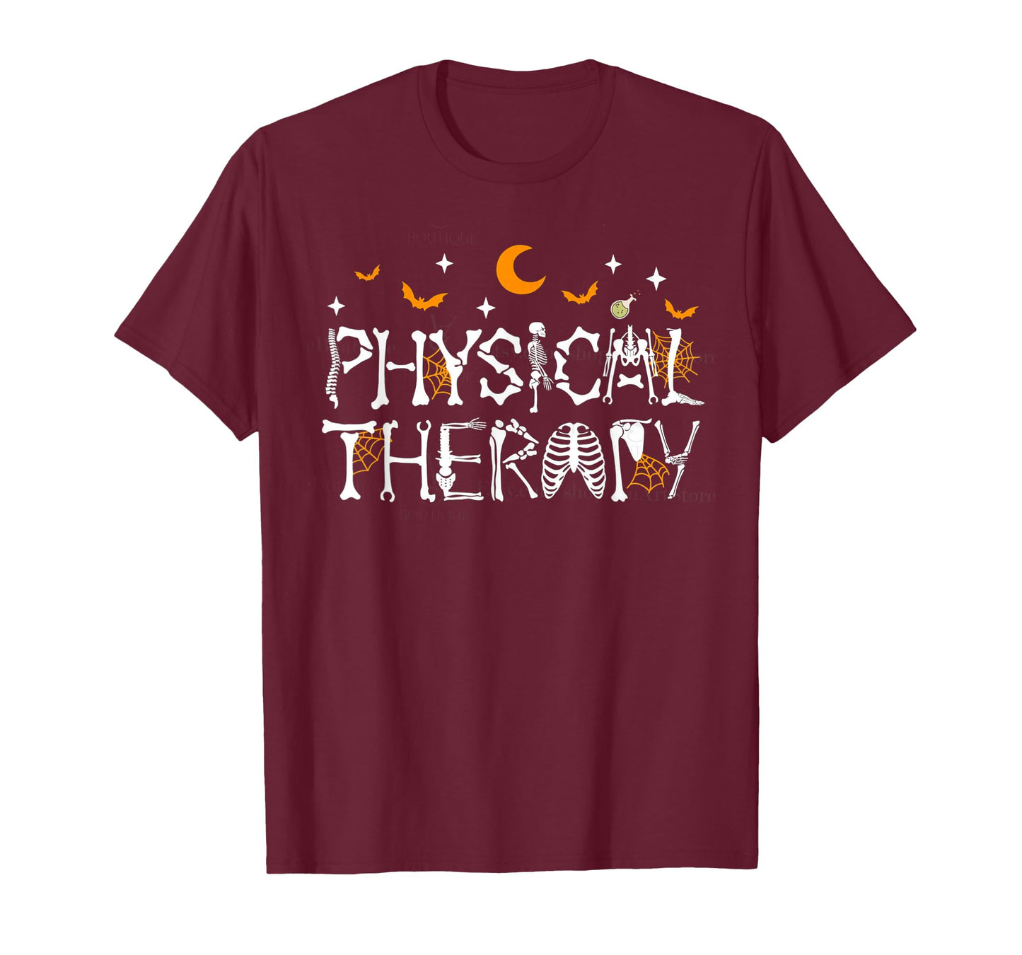 Halloween Physical Therapy Skeleton Pediatric PT PTA DPT T-Shirt