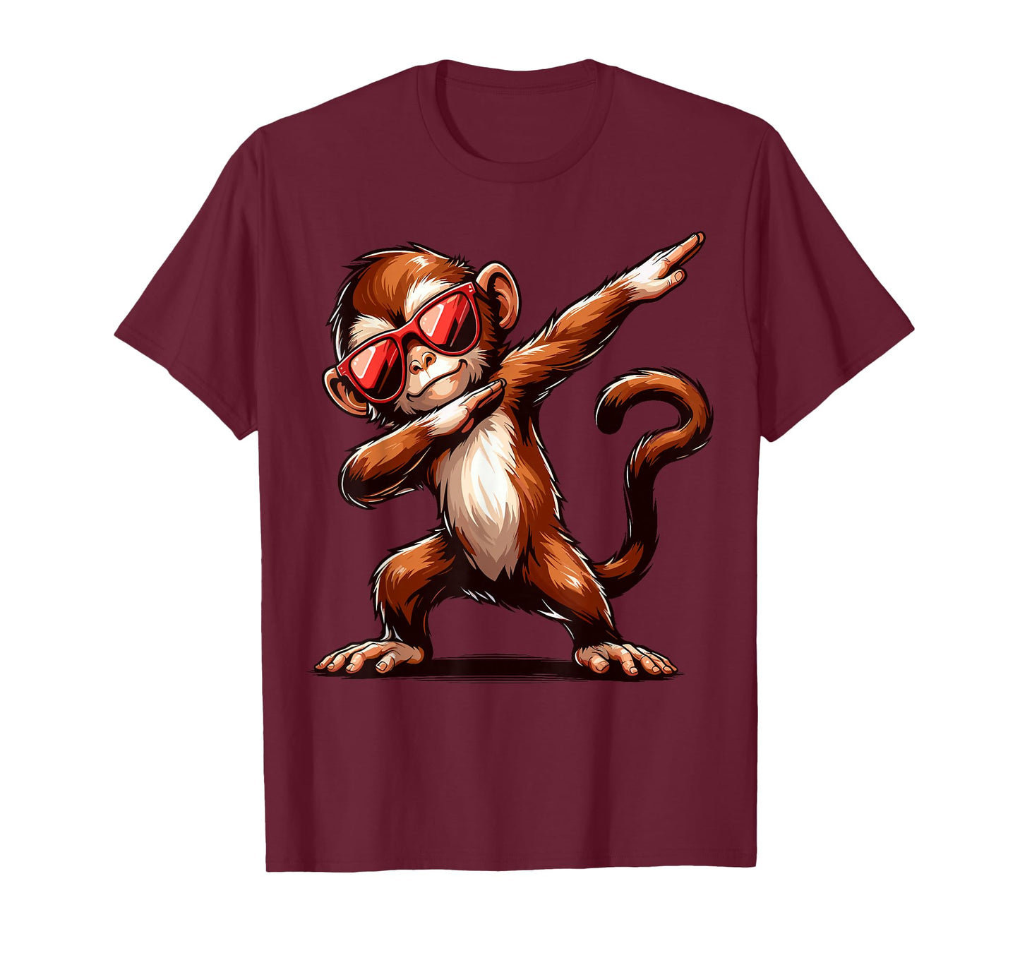 Dabbing Monkey with Sunglasses Monkey Animal T-Shirt