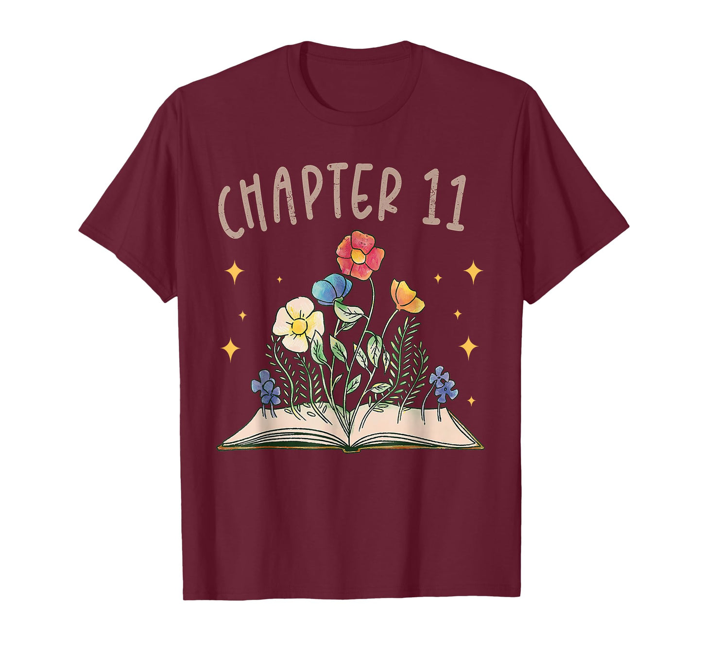 Chapter 11th Birthday Bookworm 11 Years Old For Book Lovers T-Shirt