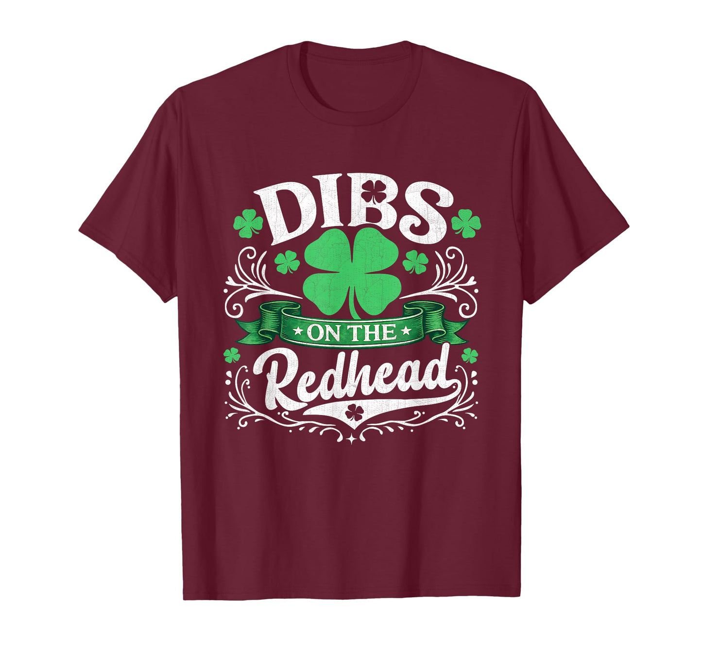 Dibs On The Redhead Shirt Irish Shamrock St Patricks Day Men T-Shirt