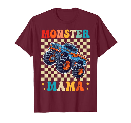 Monster Truck Mama Family Matching Monster Trucks Birthday T-Shirt