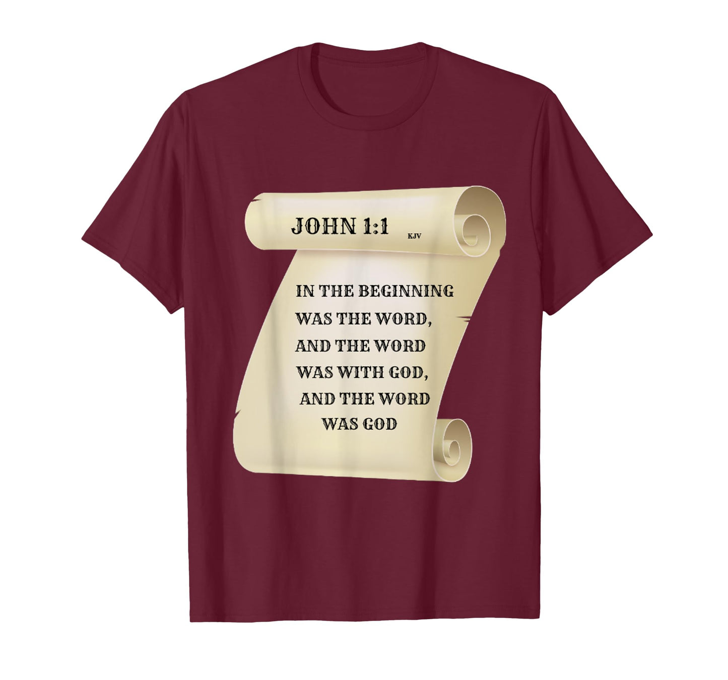 Christian T Shirt - John 1:1 In The Beginning Was The Word T-Shirt