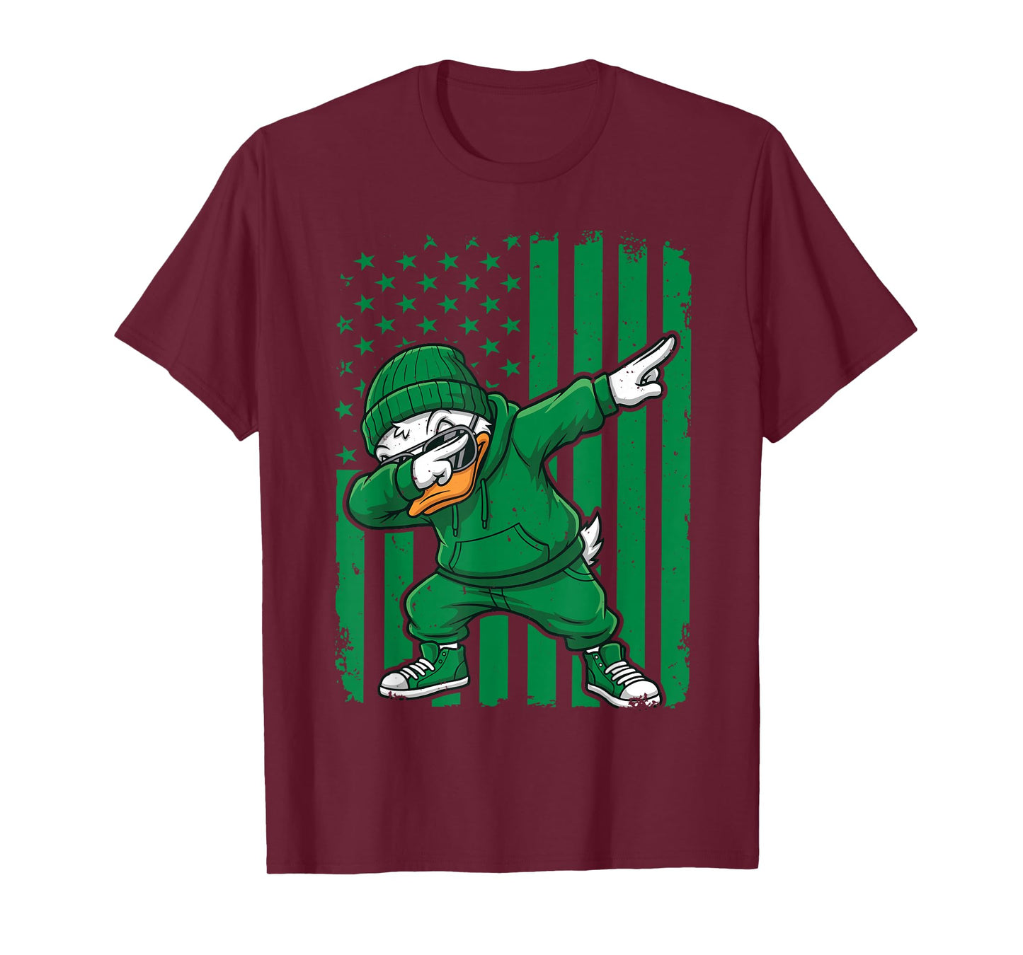 Vintage Dabbing Duck Graphic for Men Women Boys Girls Kids T-Shirt