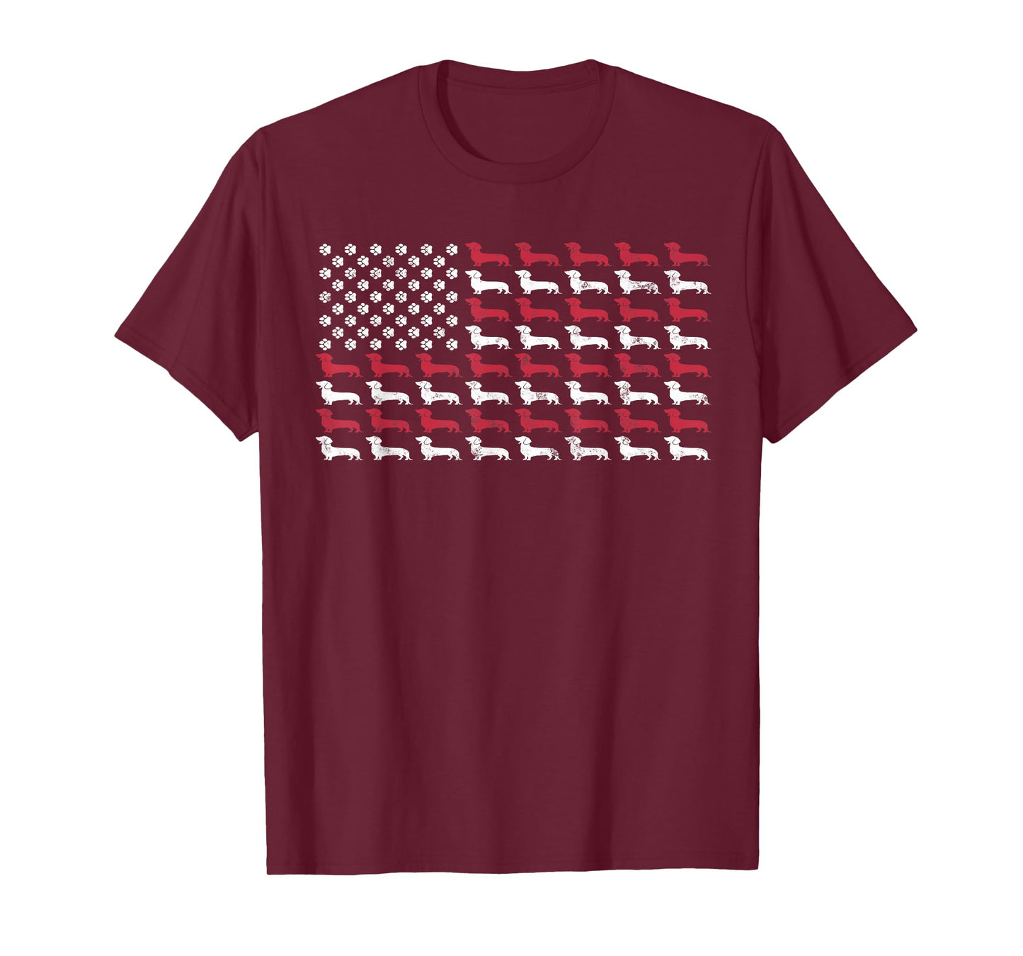American Flag Dachshund Patriotic Dog Men Women 4th Of July T-Shirt