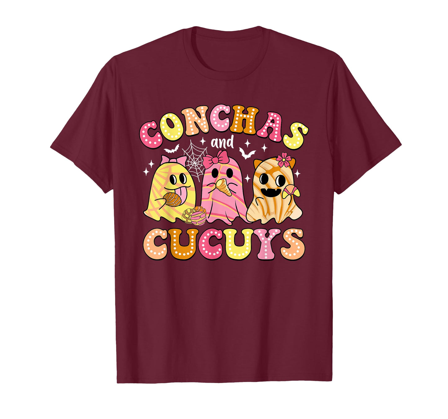 Conchas And Cucuys Ghost Mexican Spanish Halloween T-Shirt