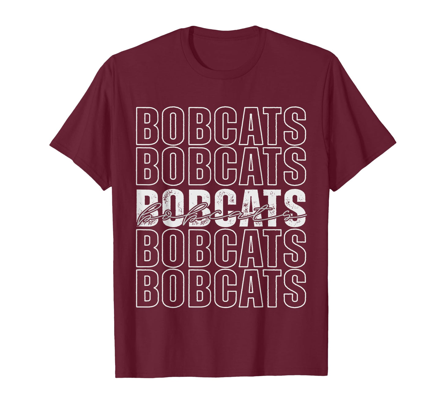 Bobcats Mascot Back to School Spirit Sports Team Men Women T-Shirt