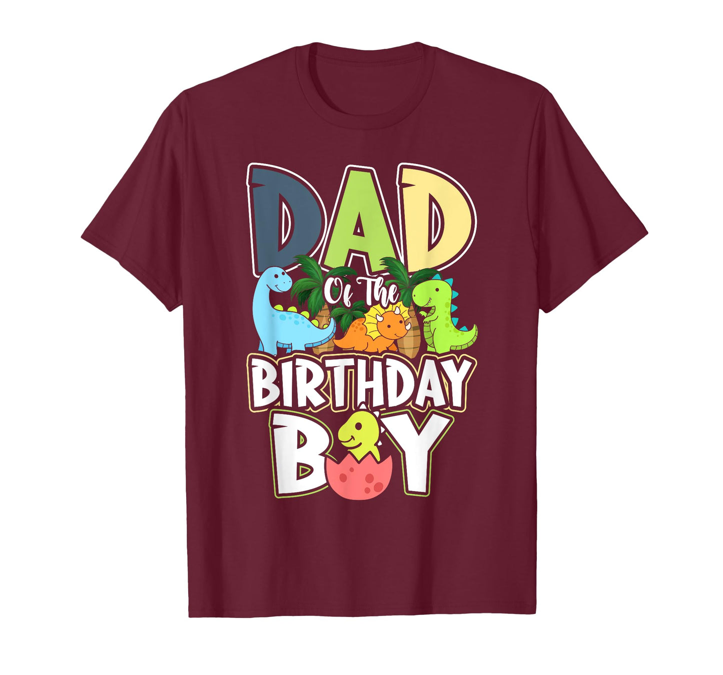 Dinosaurs Theme Birthday Dad Of The Birthday Boy Dinosaur T-Shirt
