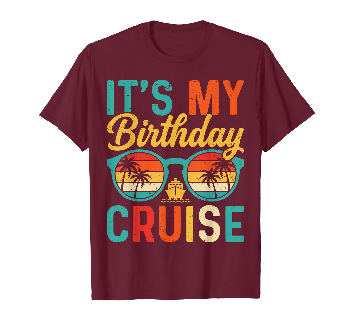 Retro Family Birthday Cruising It's My Birthday Cruise T-Shirt