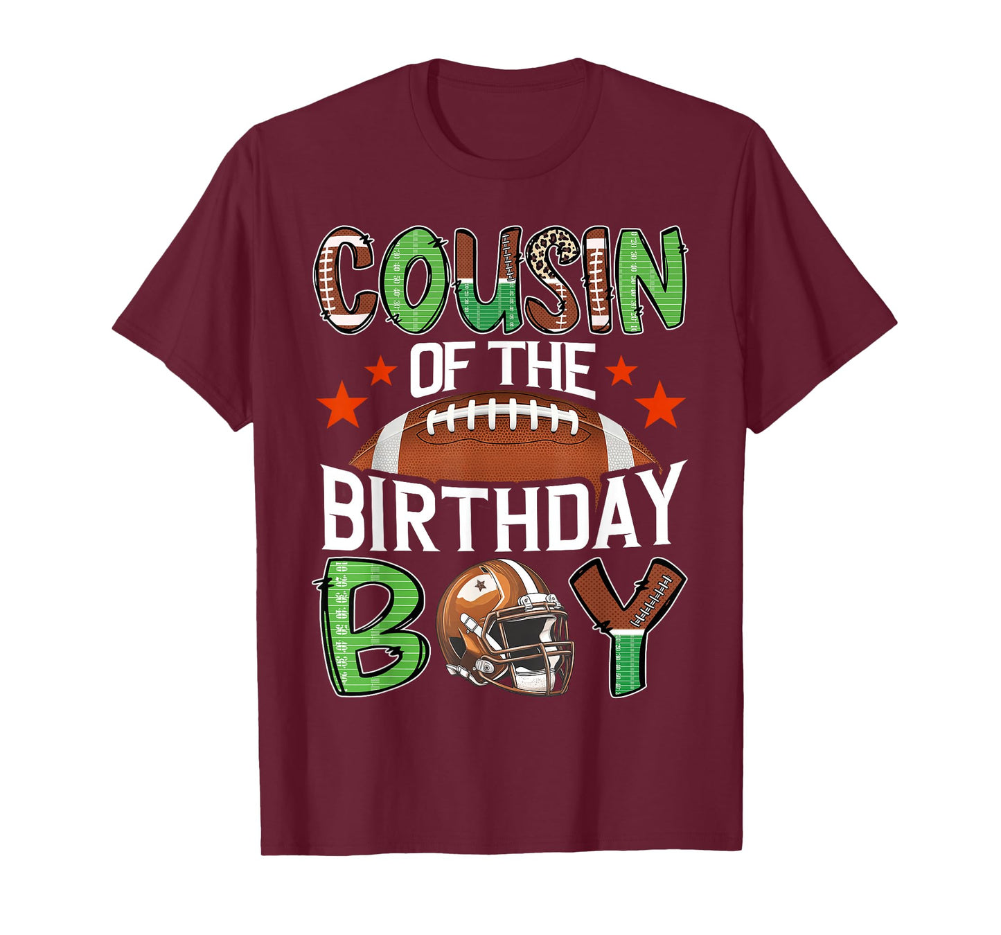 Cousin Of The Birthday Boy Game Day Football T-Shirt