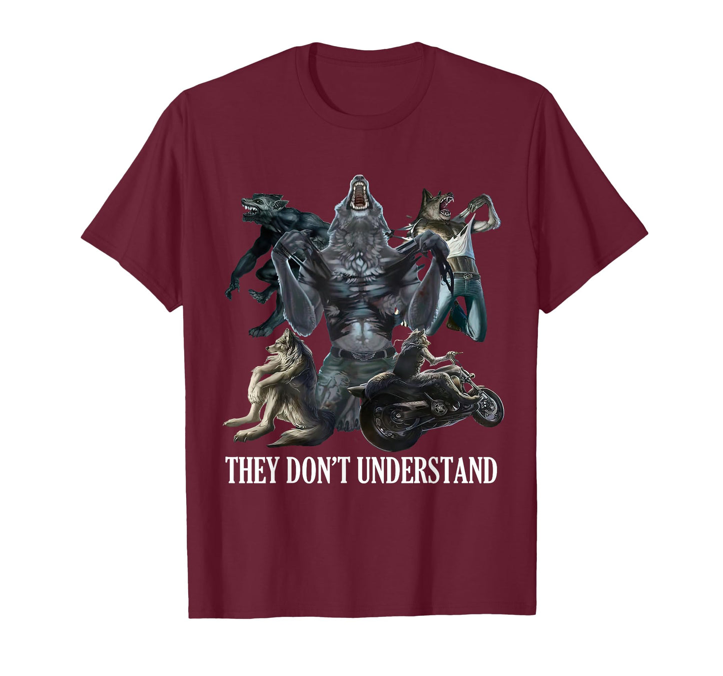 They Don’t Understand Alpha Wolf - Unhinged Sigma Wolf Meme T-Shirt