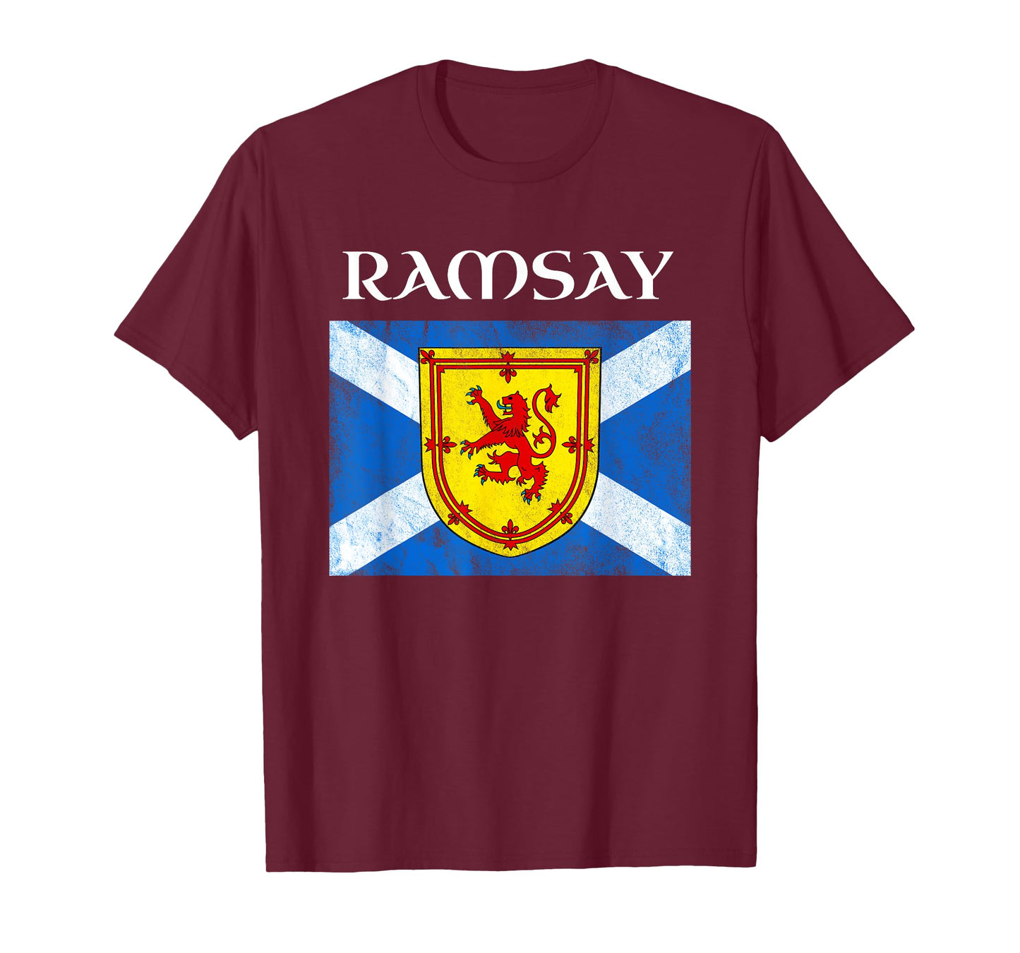 Ramsay Scottish Clan Family Name Scotland Flag T-Shirt