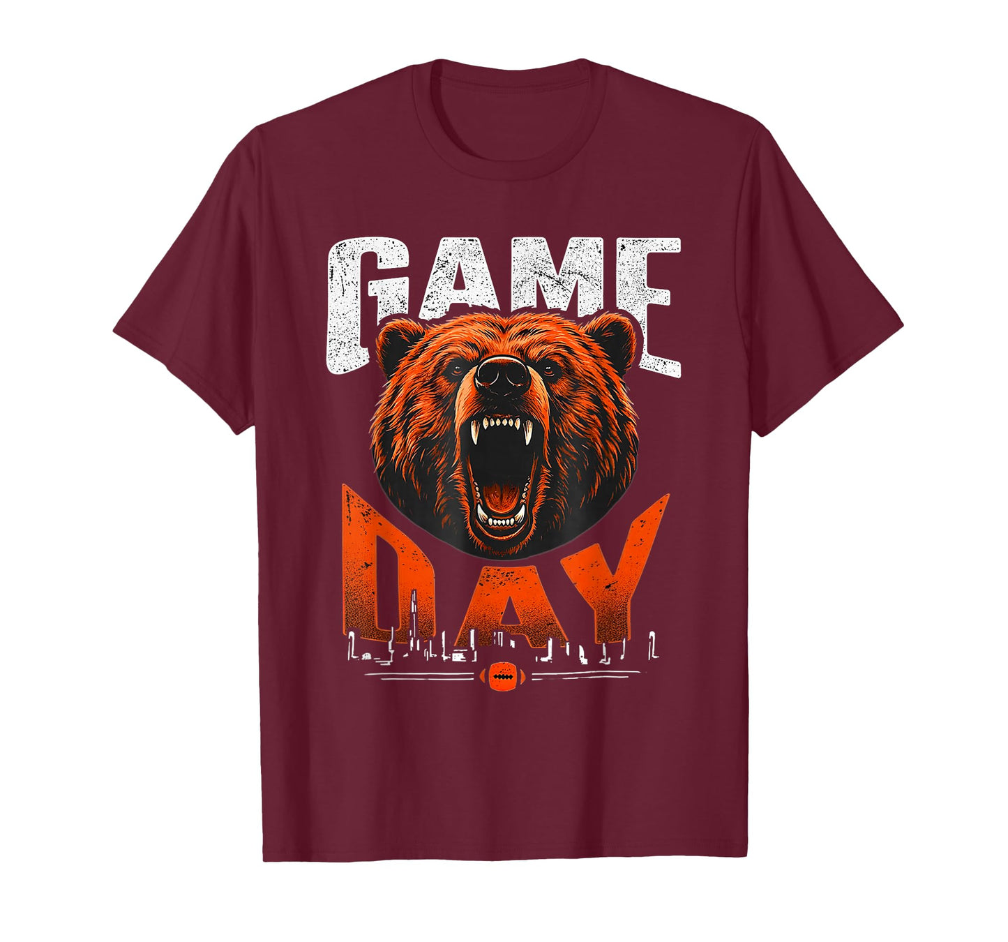 Game Day Funny Bear Men Women Vintage T-Shirt