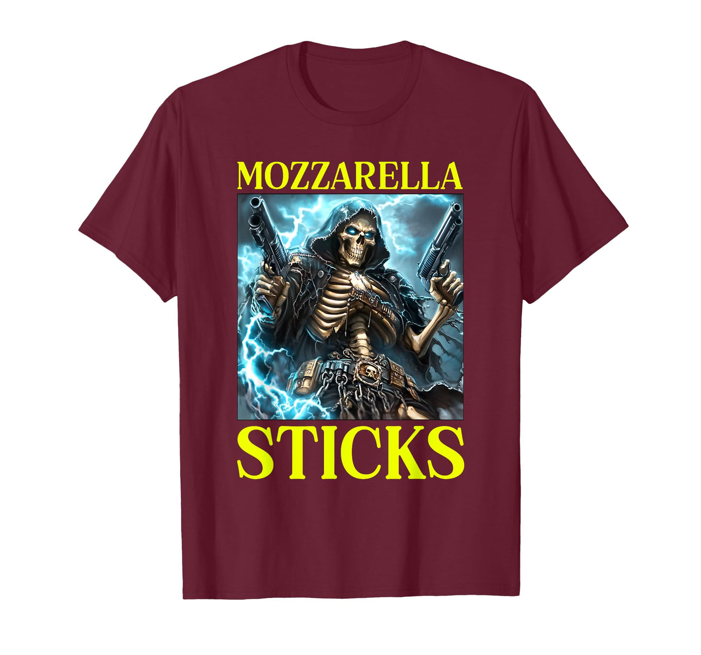 Hard Skeleton Meme Mozzarella Sticks T-Shirt