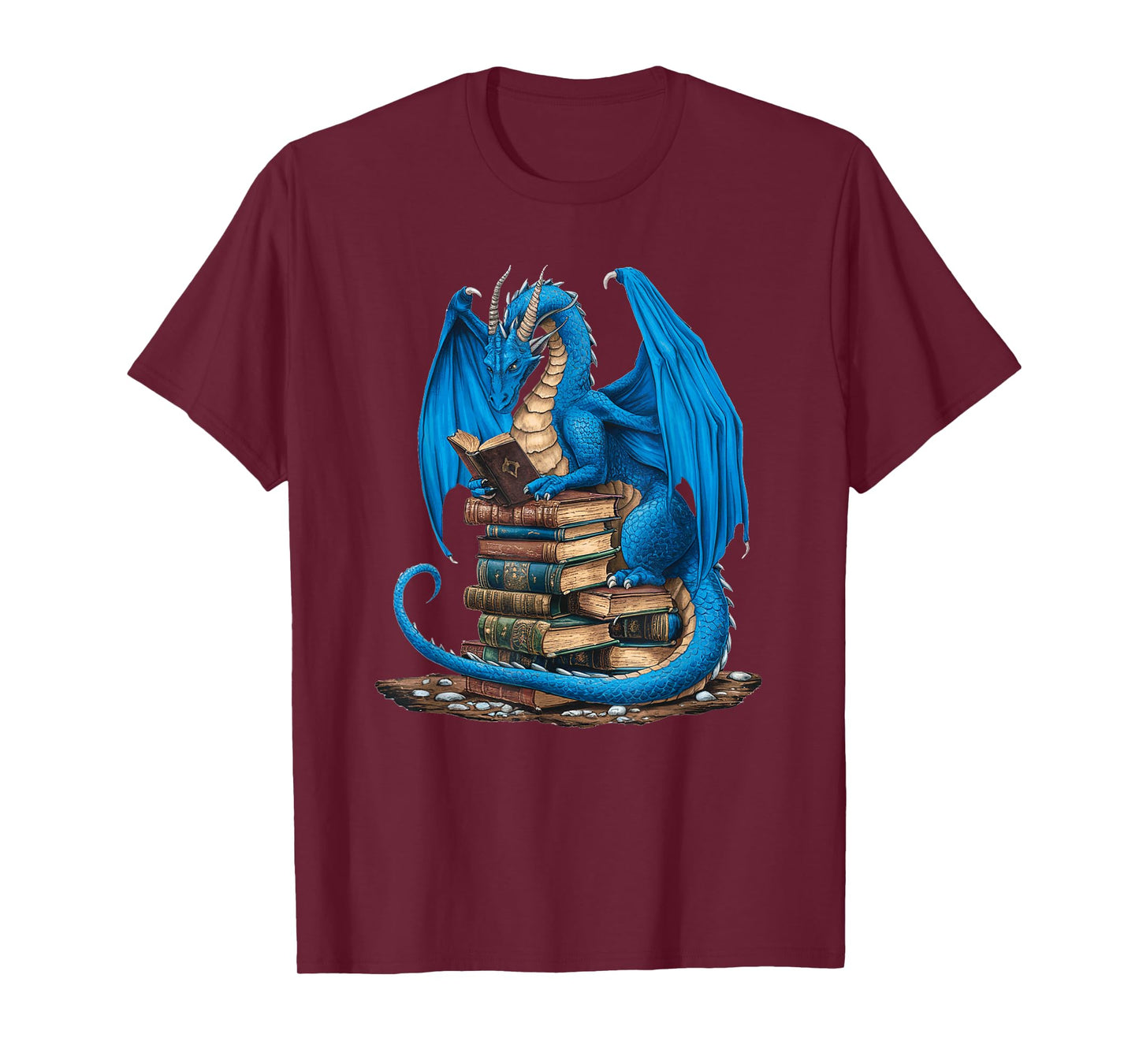 Book Lover Bookworm Reading Books Dragon T-Shirt