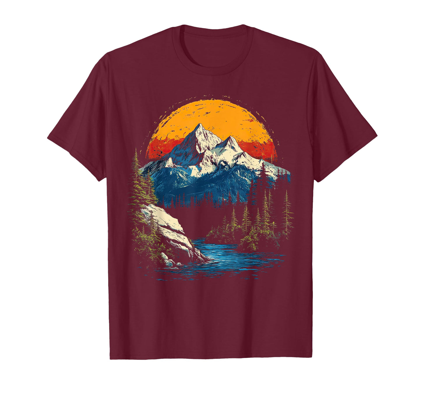 Graphic Tees Men Women Teens Kids Nature Mountain Vintage T-Shirt