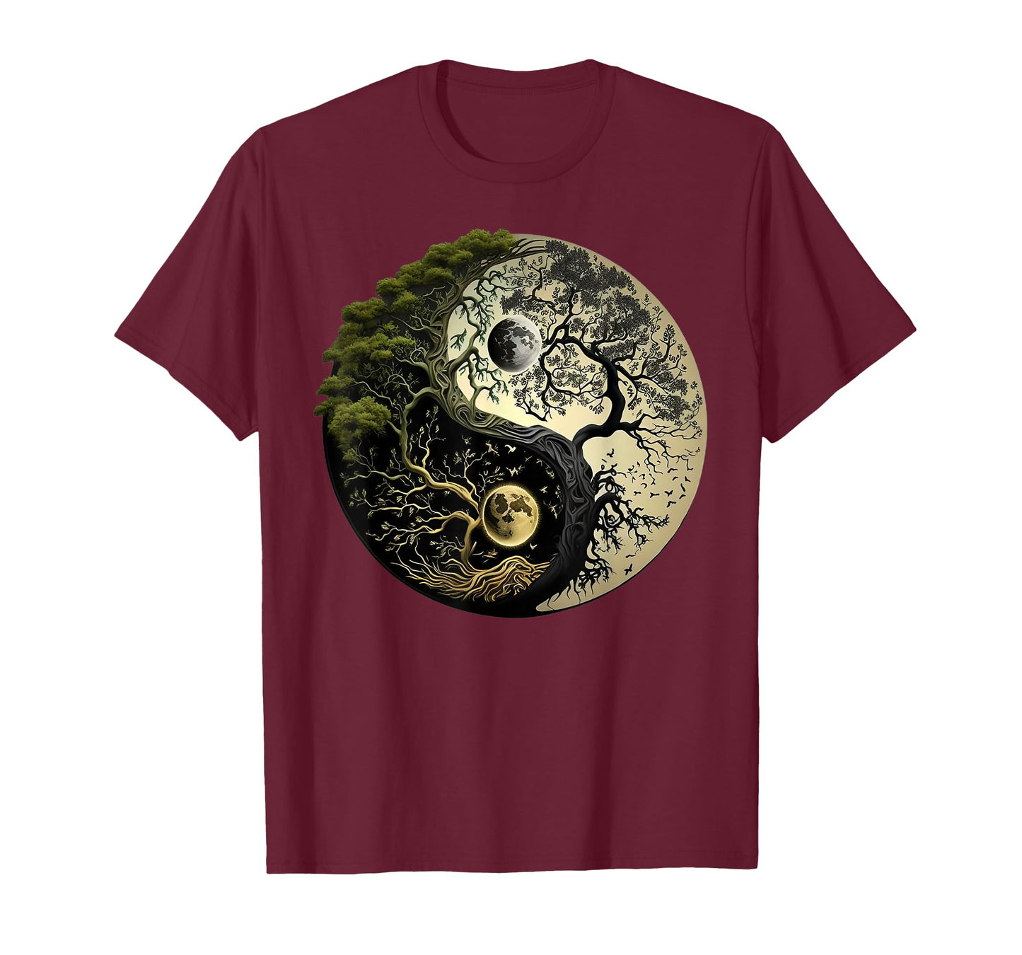 Yin Yang Tree of Life Funny T-Shirt