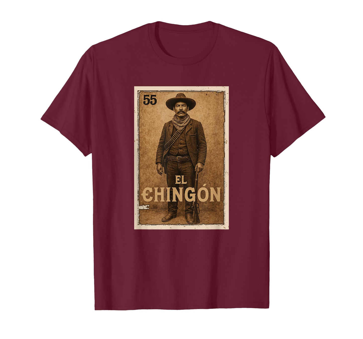 Mexican Lottery Designs Mexican El-Chingon Parody Lottery T-Shirt