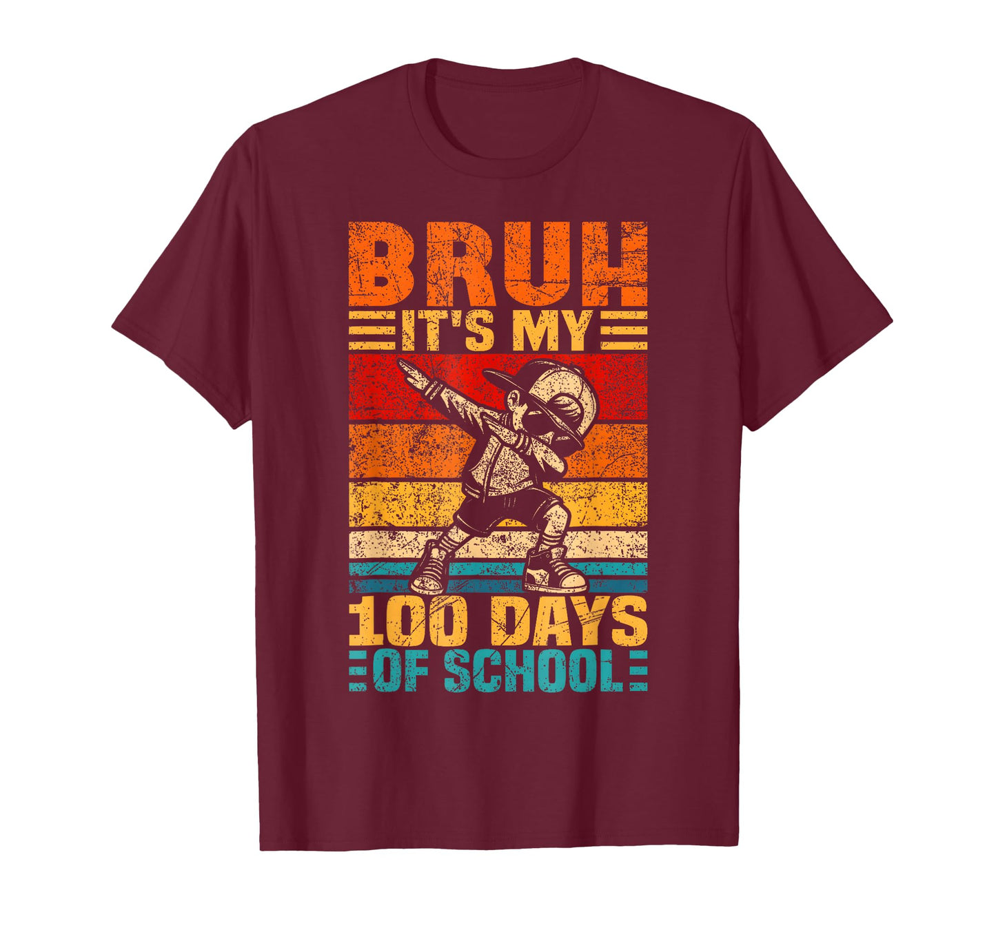Bruh Its My 100 Days of School Boys 100th Day of School T-Shirt