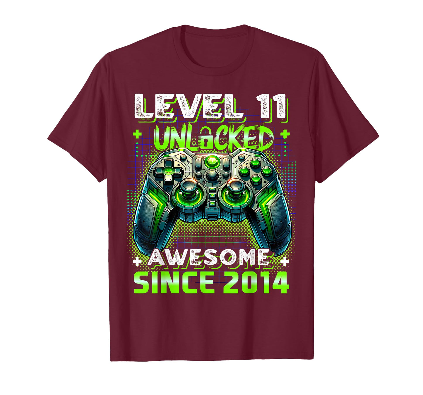 11th Birthday Boy Level 11 Gamer 11 Year Video Game Party T-Shirt