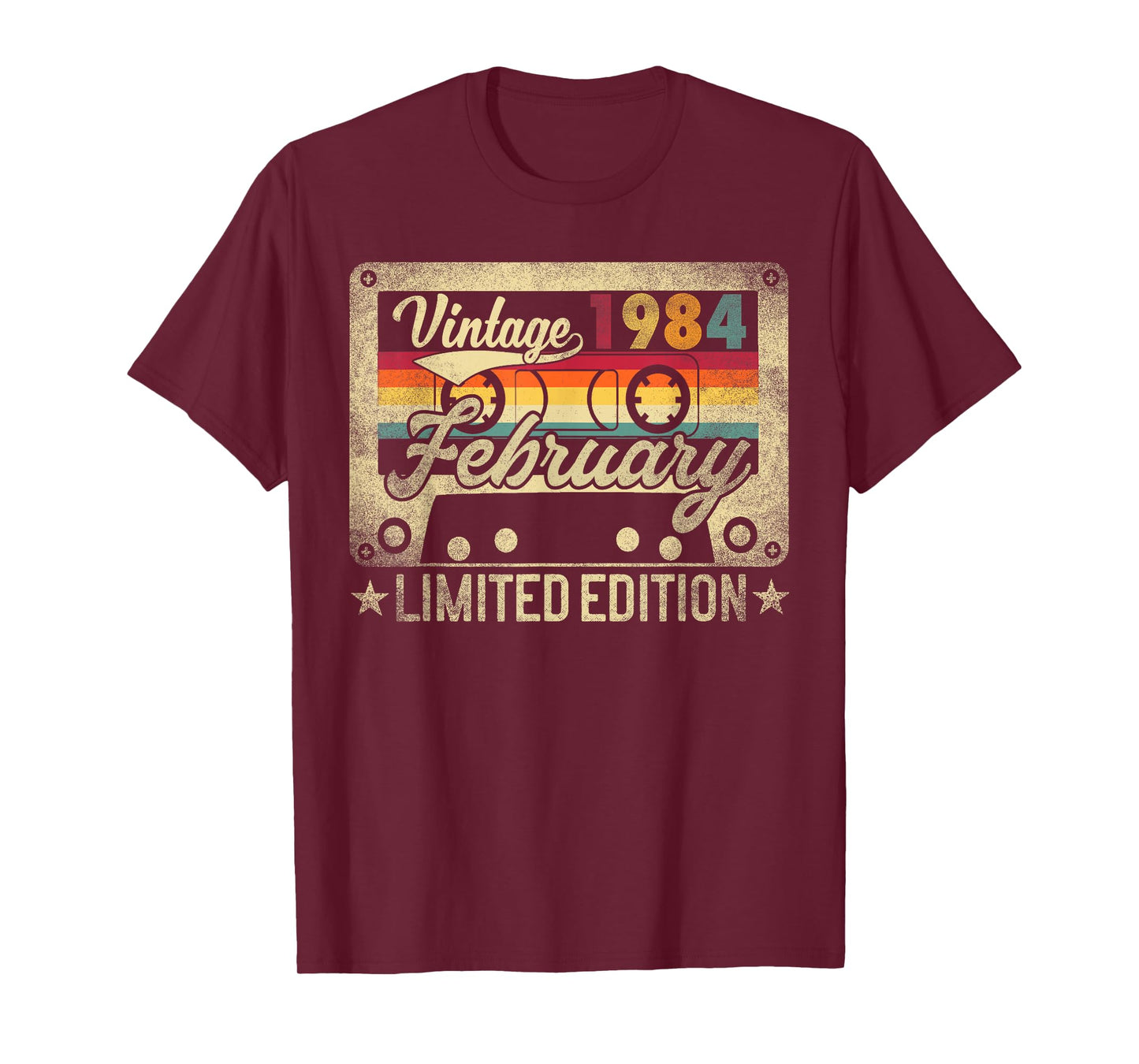 Vintage 1984 February 42 Years Old 42nd Birthday Men Women T-Shirt