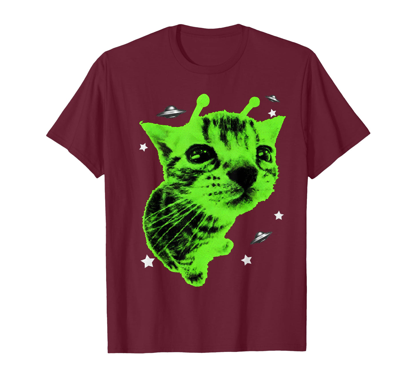 Glerp Glorp Funny Alien Cat Meme Gnarp Cat Silly Y2K Gift T-Shirt