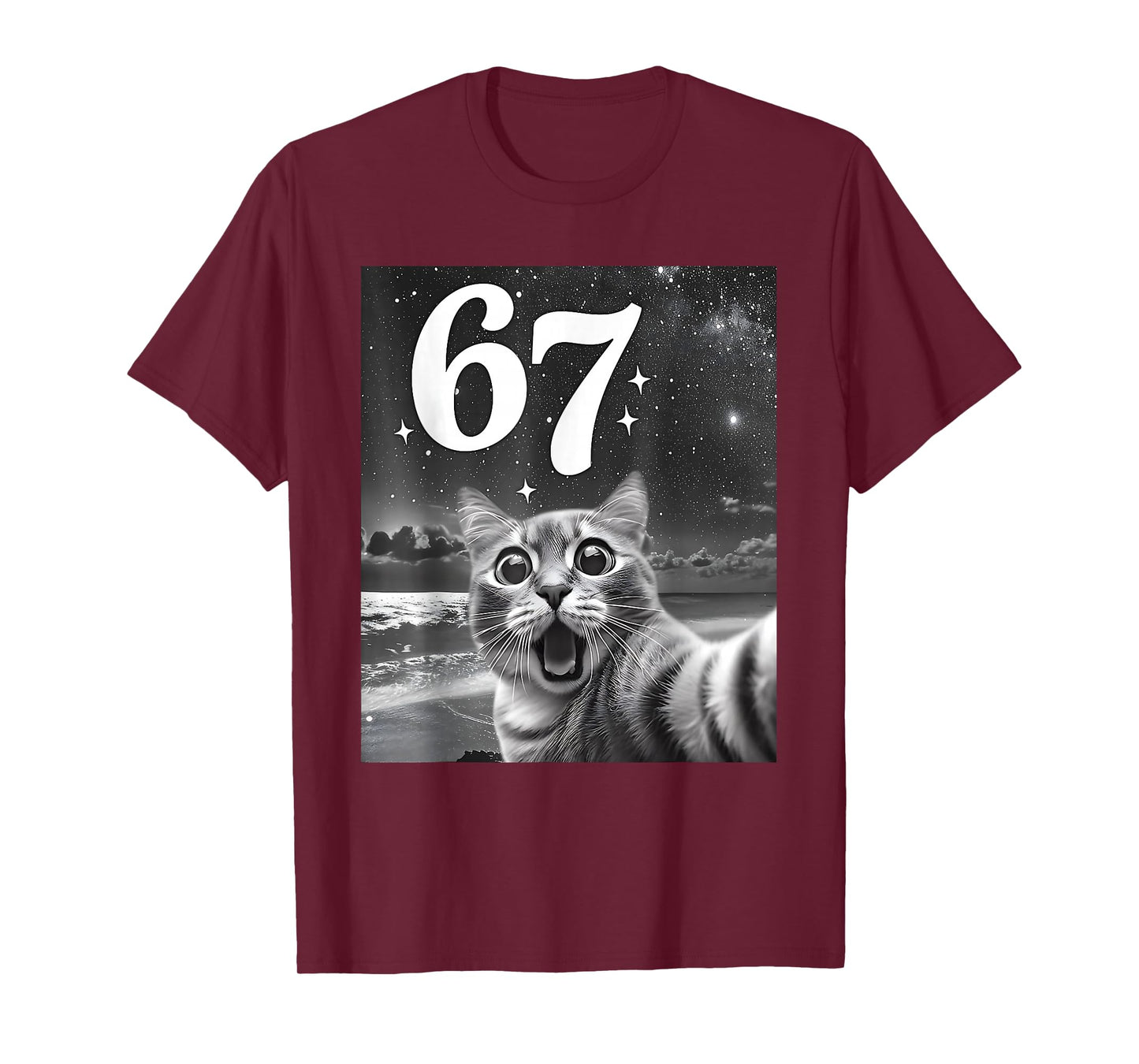 Cat Selfie with 67 Meme Funny Cats Graphic for Men Women Kid T-Shirt