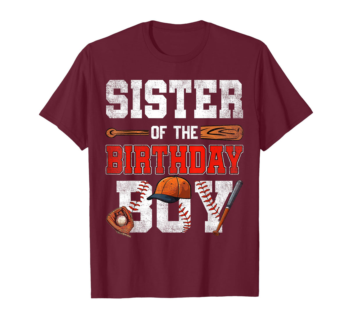 Sister Of The Birthday Boy Baseball Bday Family T-Shirt