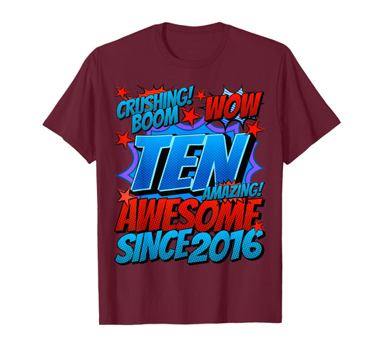 10 Year Old Gifts for Boys 10th Birthday Boy 10 Year Old Boy T-Shirt