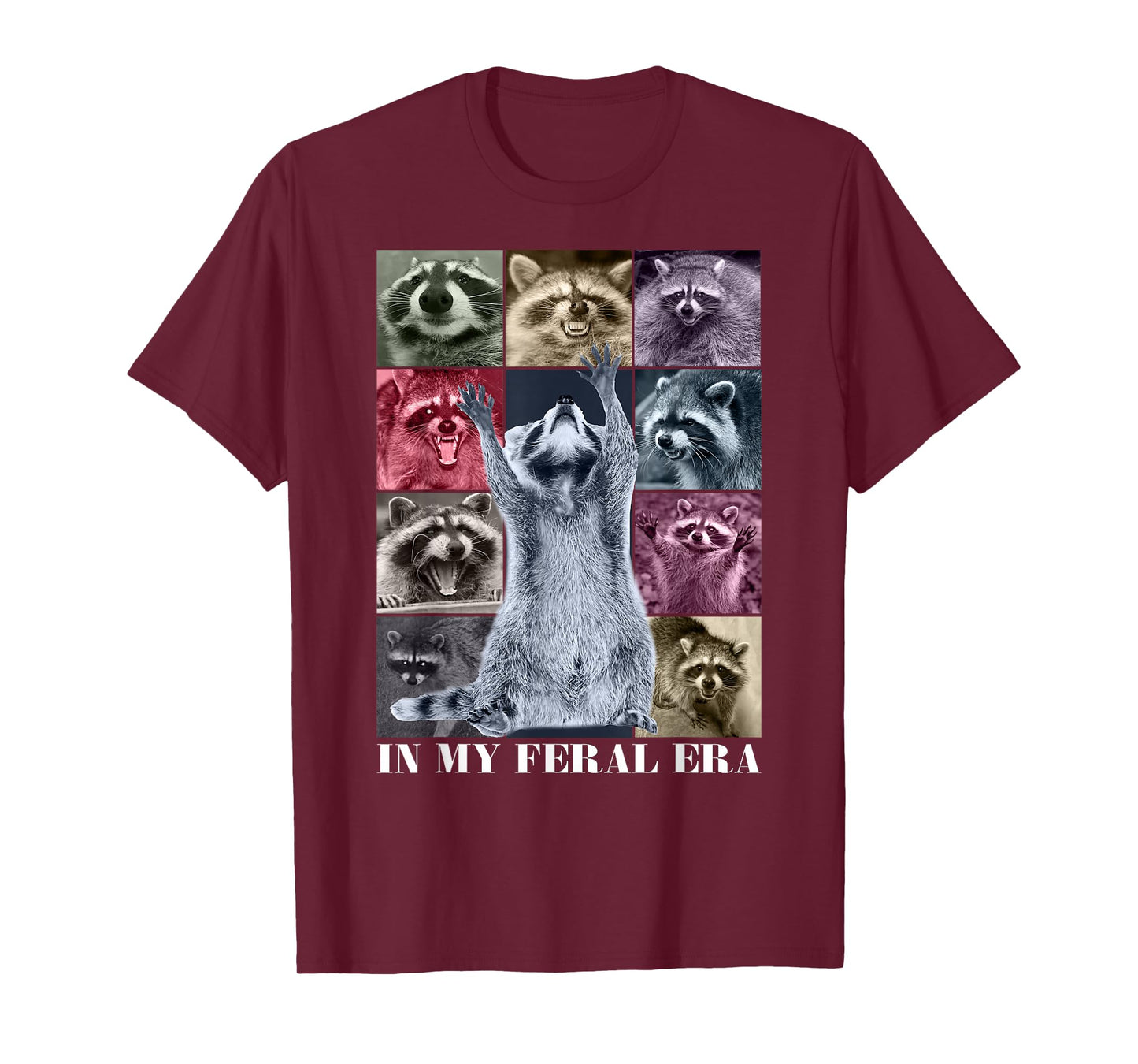In My Feral Era Funny Raccoon Animal Meme Racoons Team Trash T-Shirt