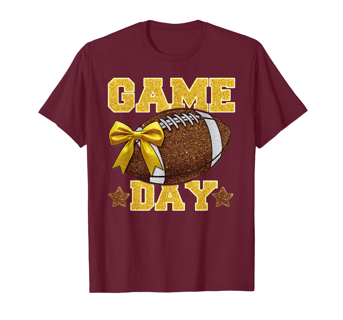 Game Day Football Season Football Mama Girl T-Shirt