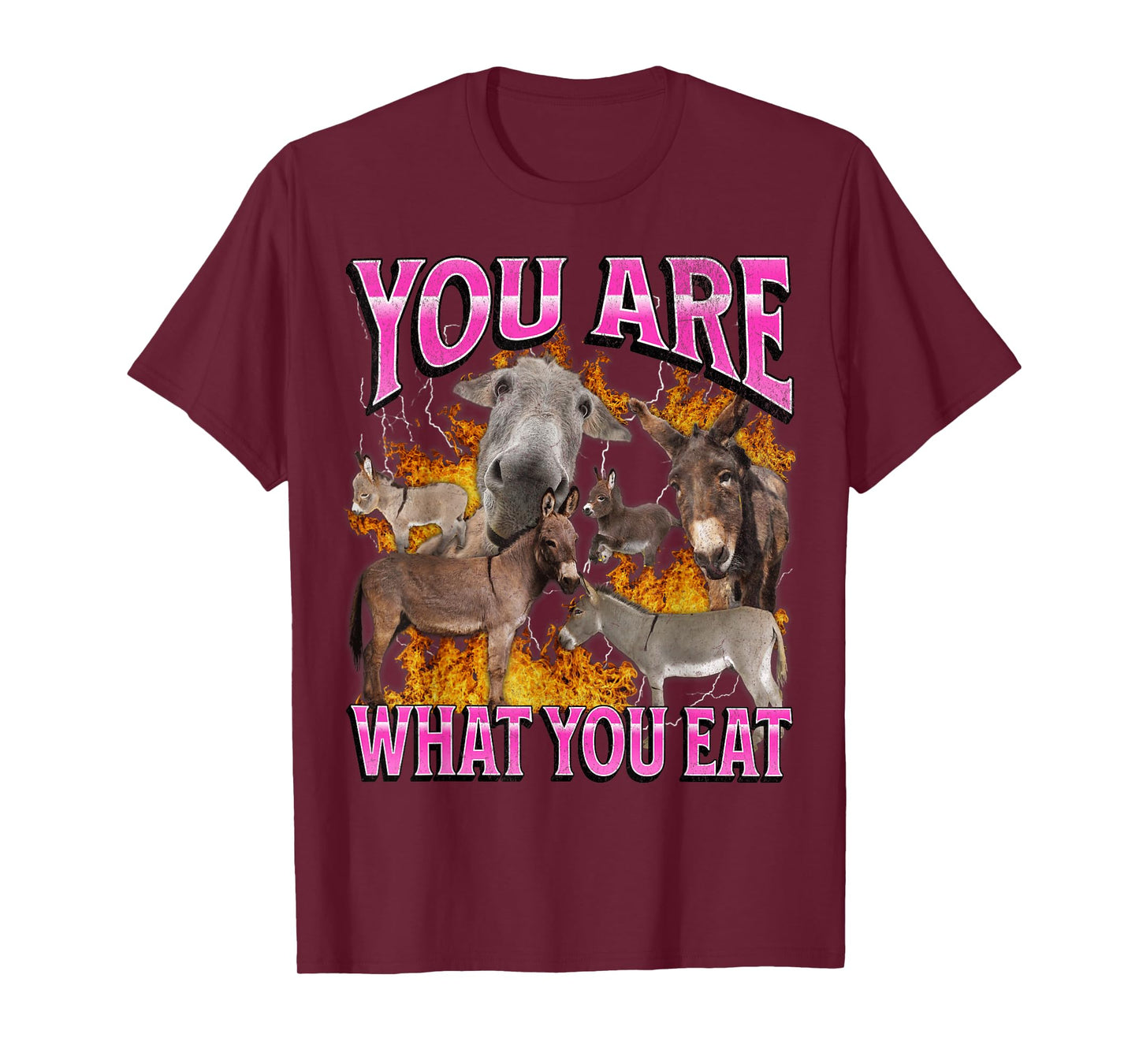 You Are What You Eat Funny Offensive Donkey Meme Bootleg T-Shirt