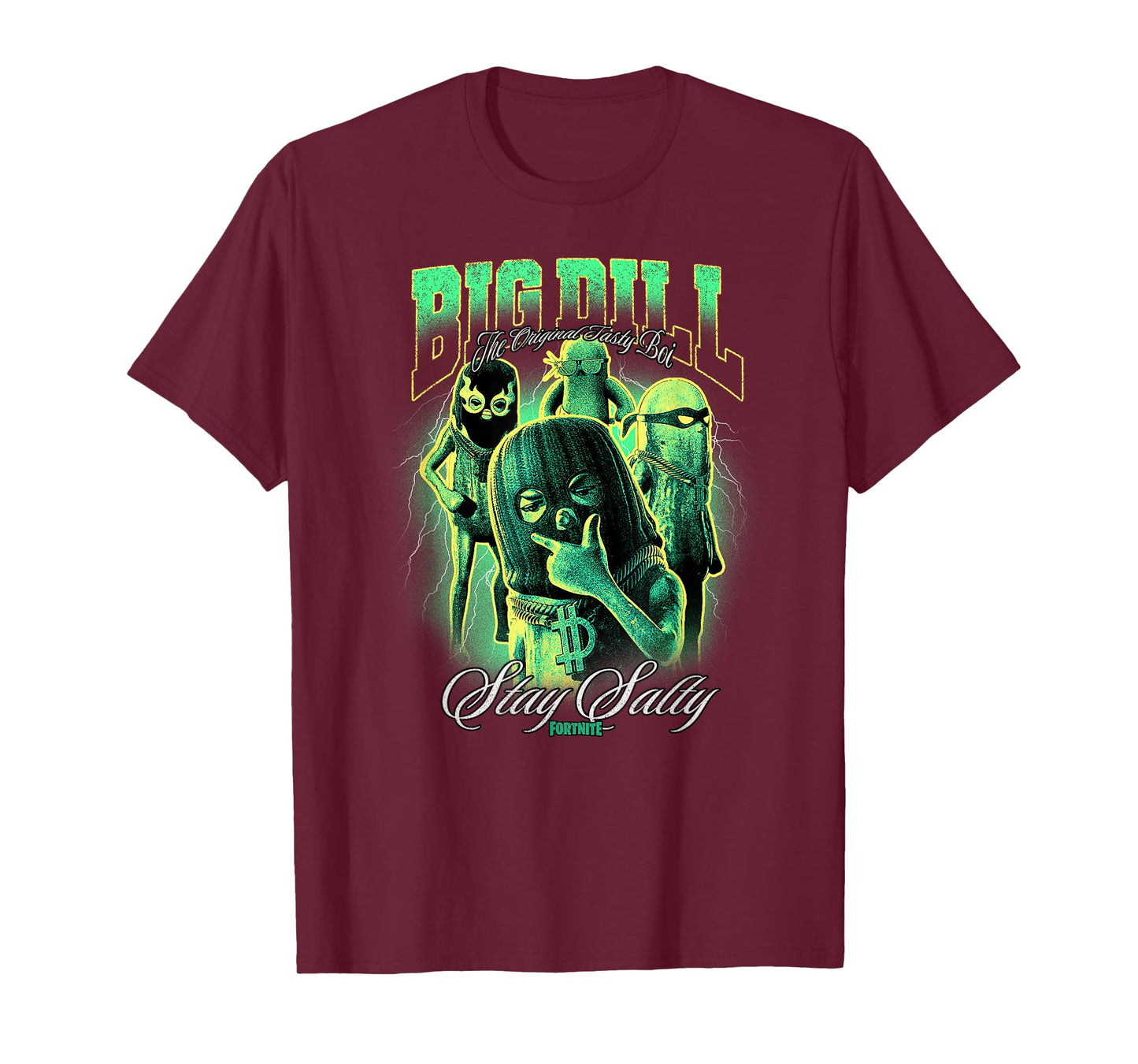 Fortnite Big Dill The Original Tasty Boi Stay Salty Retro T-Shirt