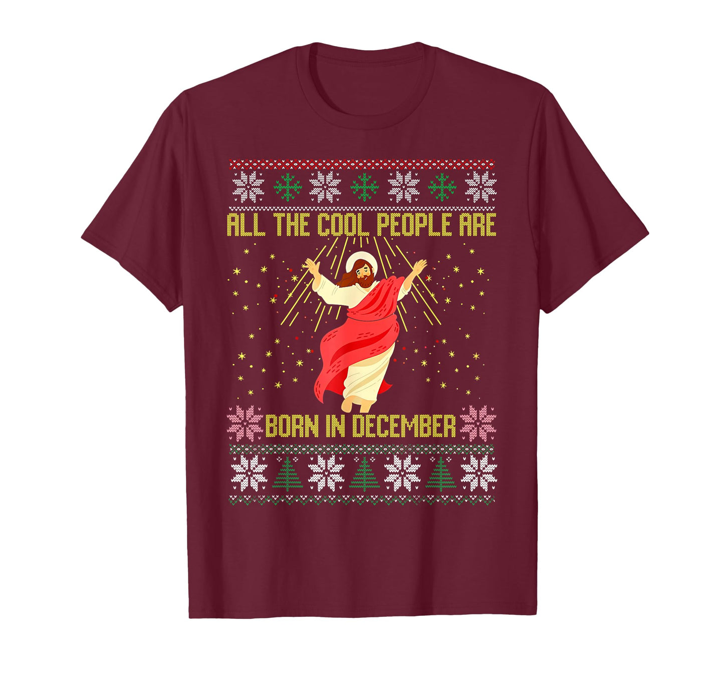 Cool People are Born in December Christian Christmas Bday T-Shirt