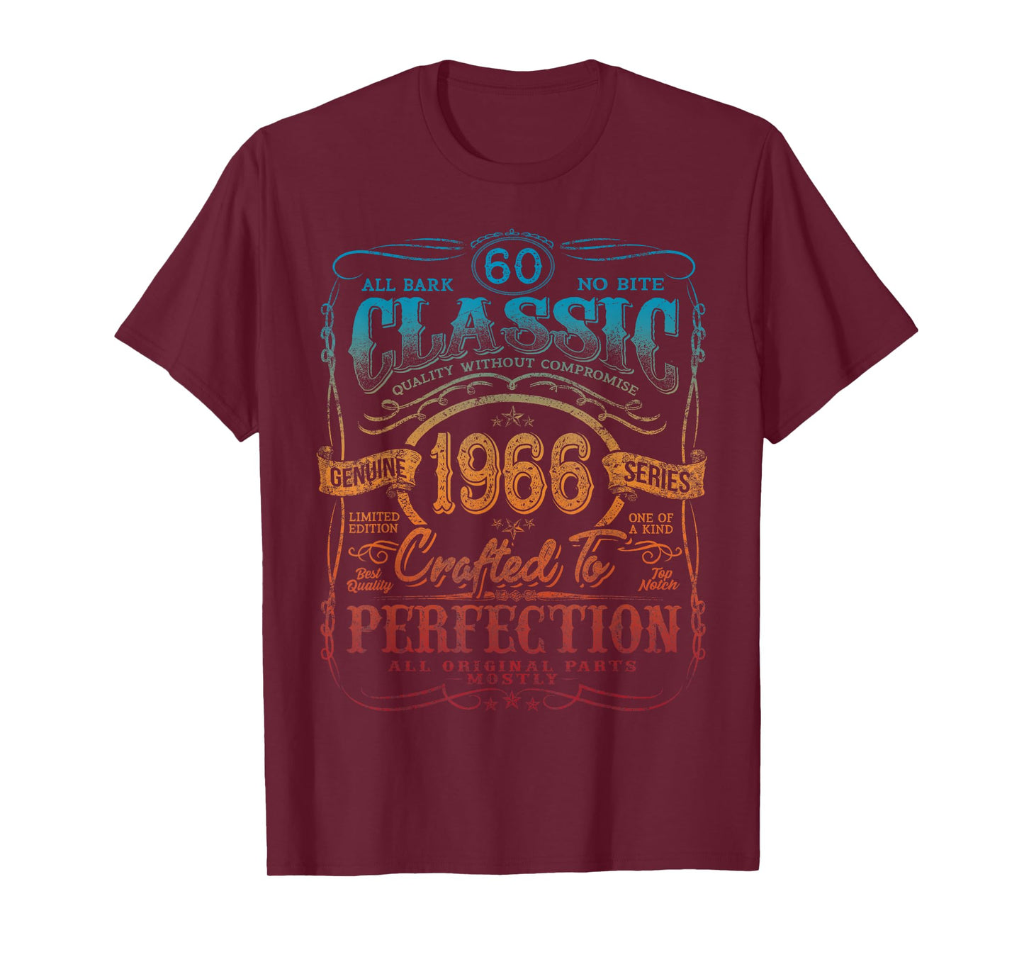 Vintage 1966 Limited Edition Shirt 60 Year Old 60th Birthday T-Shirt