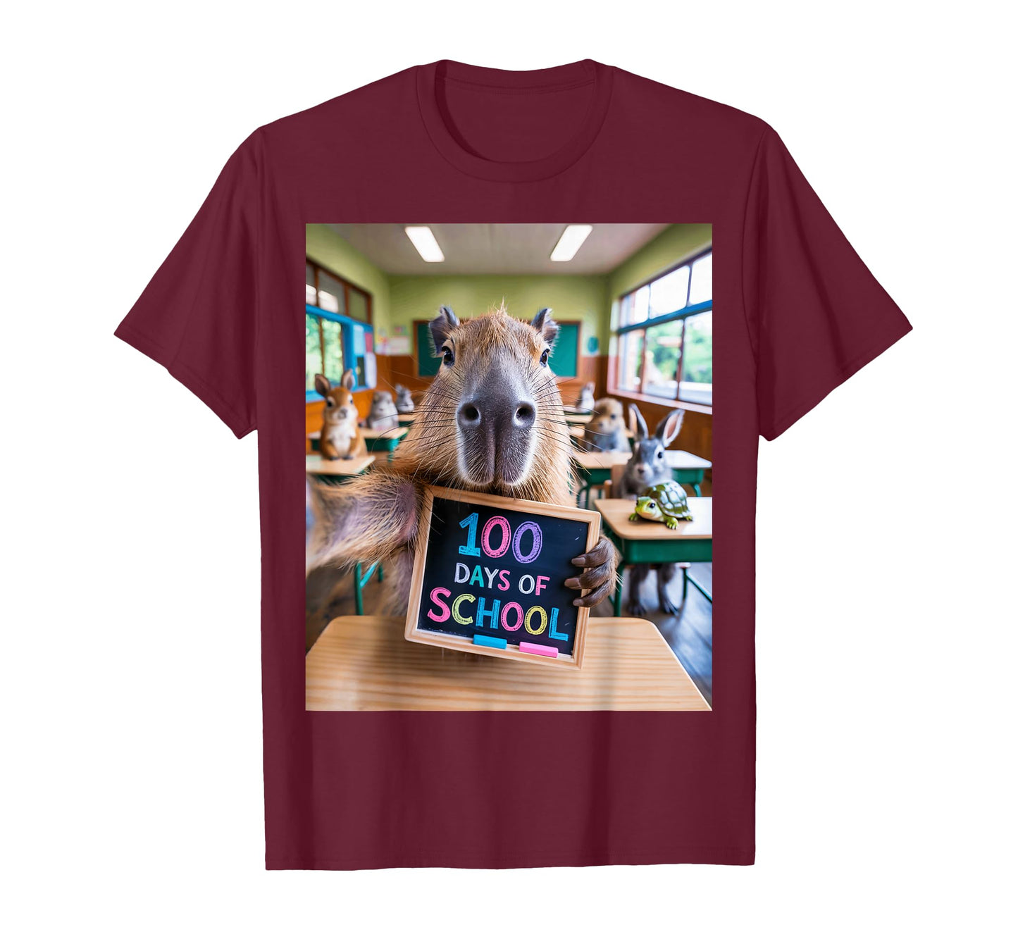 Capybara Selfie 100 Days of School Design for Capybara T-Shirt