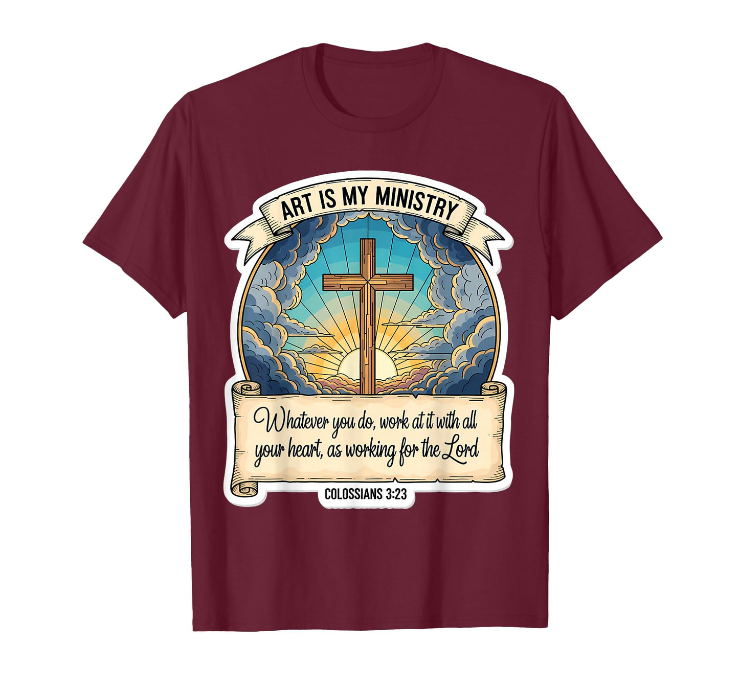 Christian Artist Art is My Ministry Jesus Christ Spiritual T-Shirt