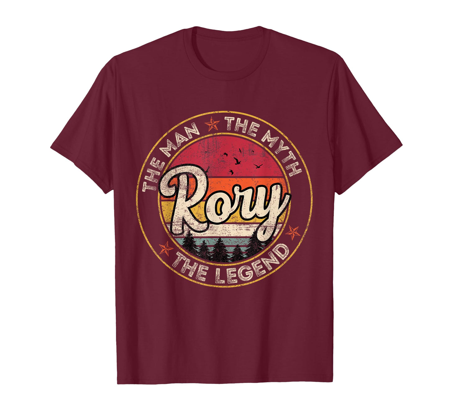 Rory The Man The Myth The Legend Personalized Name T-Shirt