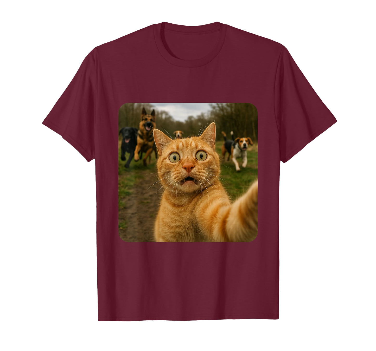 Funny Cat Selfie Design T-Shirt