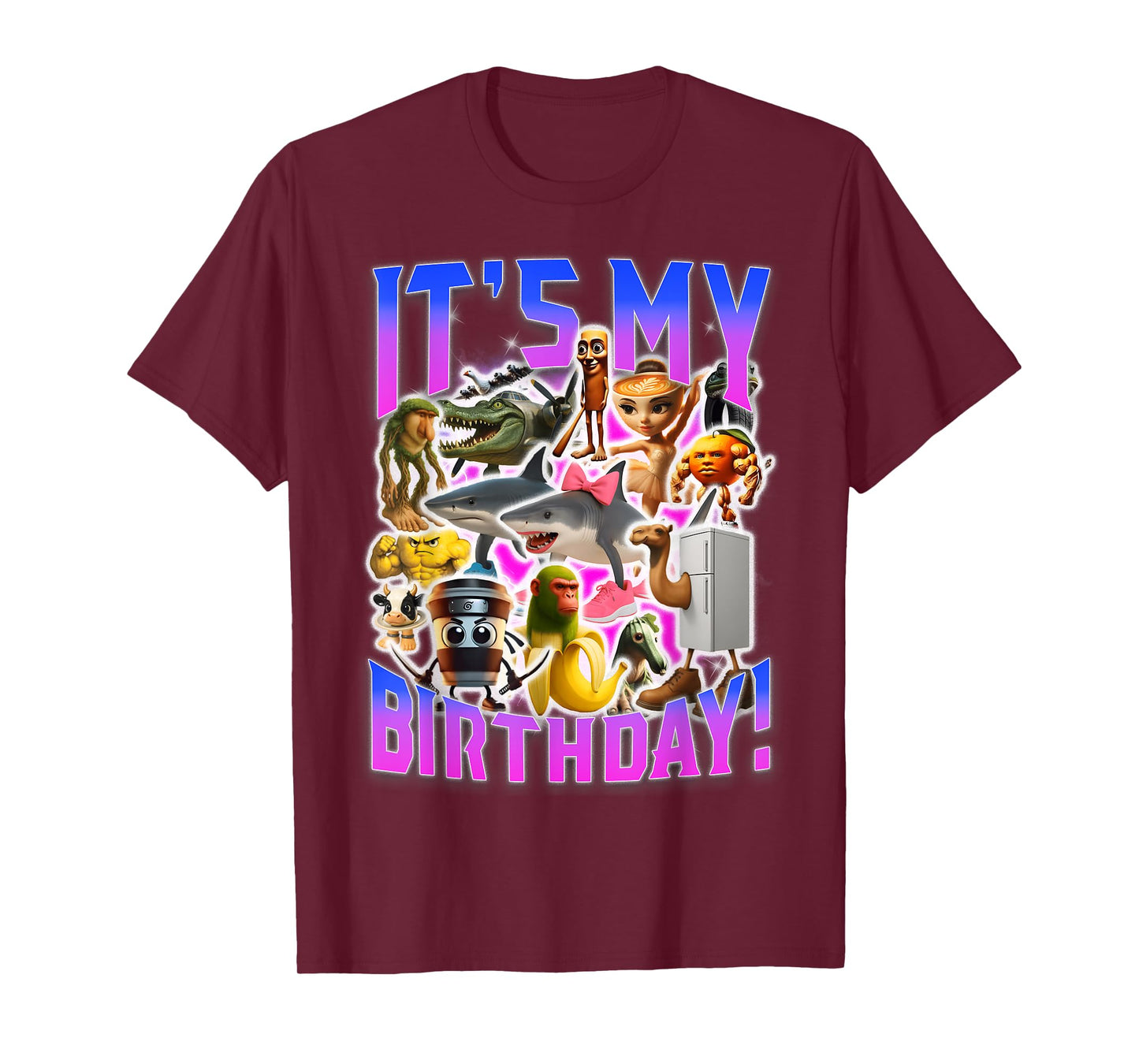 It’s My Birthday Meme Funny Brainrot Design T-Shirt