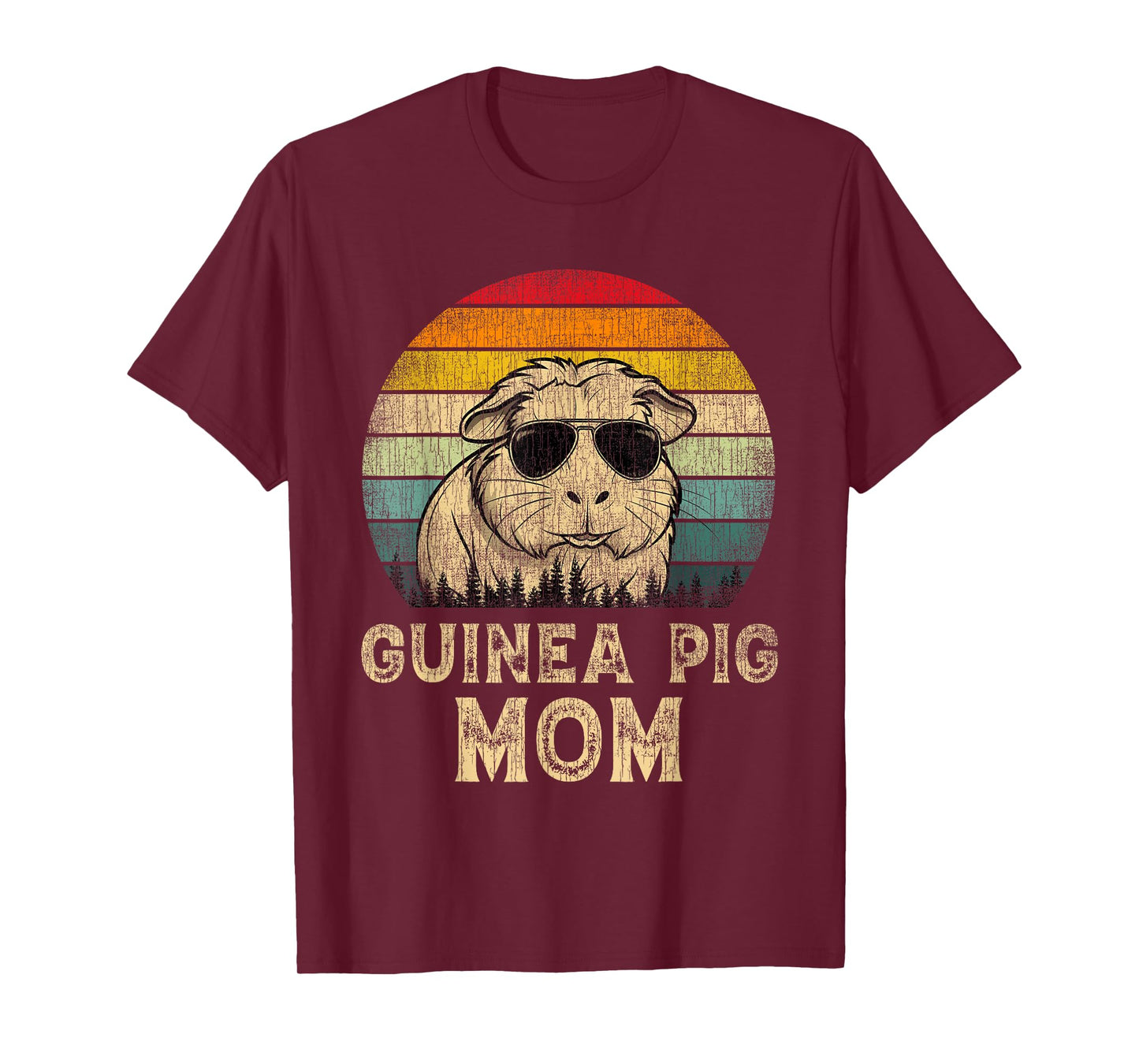 Vintage Guinea Pig Mom Guinea Pig Lovers Mommy Mother's Day T-Shirt