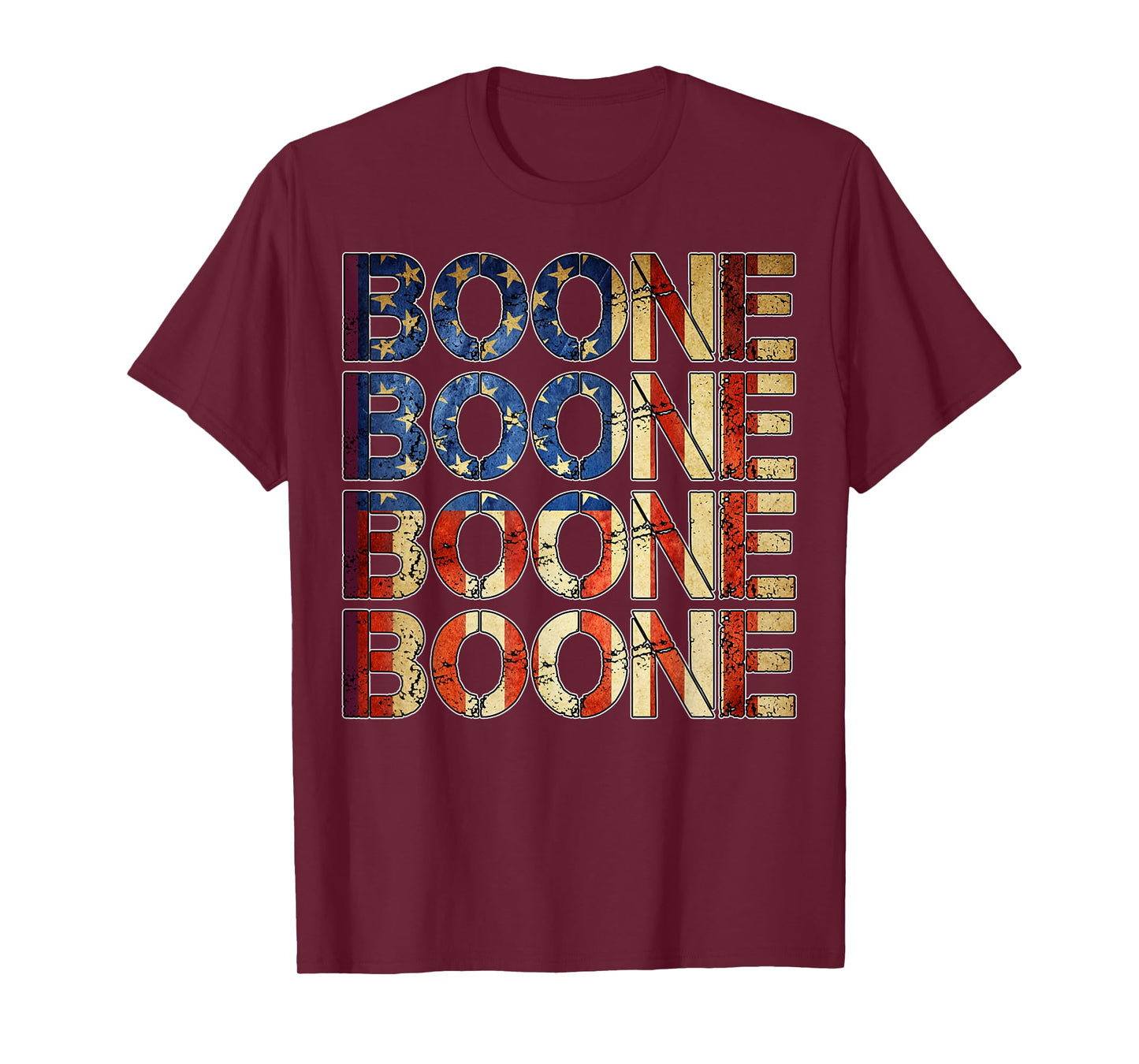 Boone Family Name I Love Boone Personalized Vintage T-Shirt