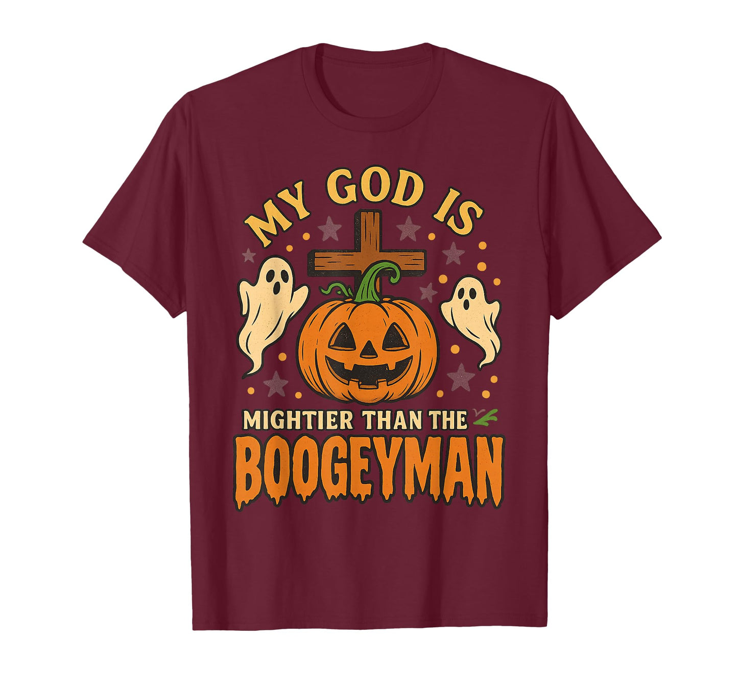 My God is Mightier Than The Boogeyman Christian Halloween T-Shirt