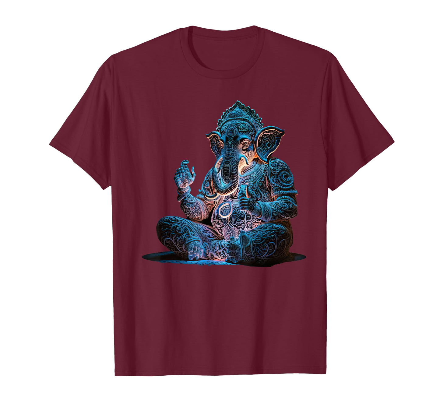 Ganesh Elephant Hindu Yoga Spiritual Meditation. T-Shirt