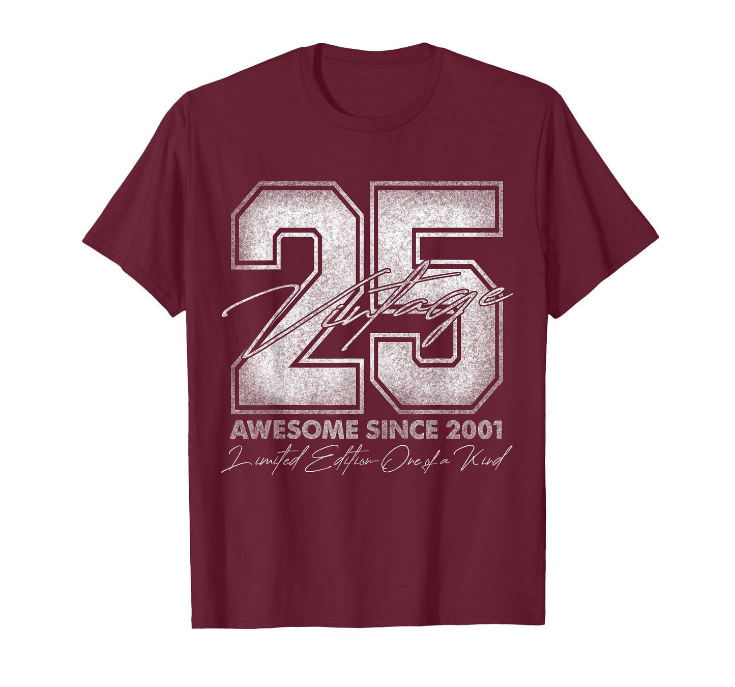 25 Year Old Gifts Vintage 2001 Limited Edition 25th Birthday T-Shirt