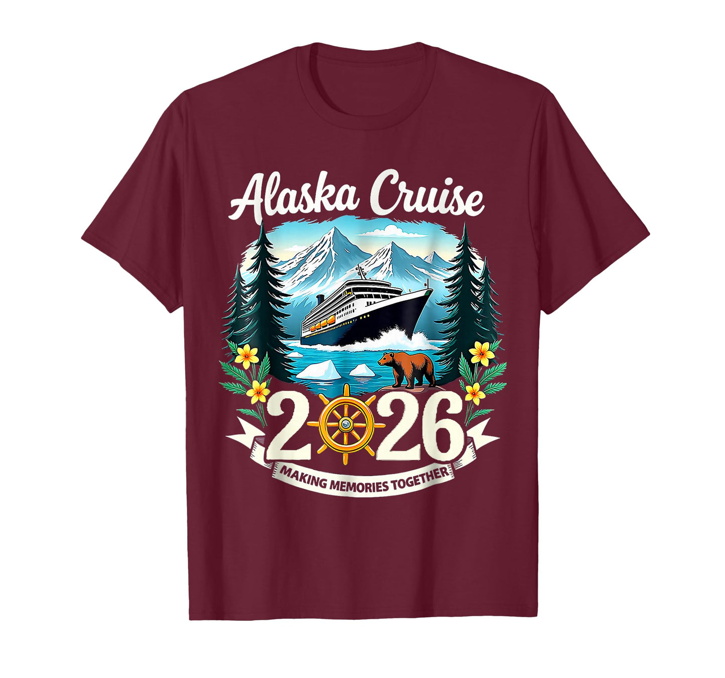 Matching Family Friends and Group Alaskan Alaska Cruise 2026 T-Shirt
