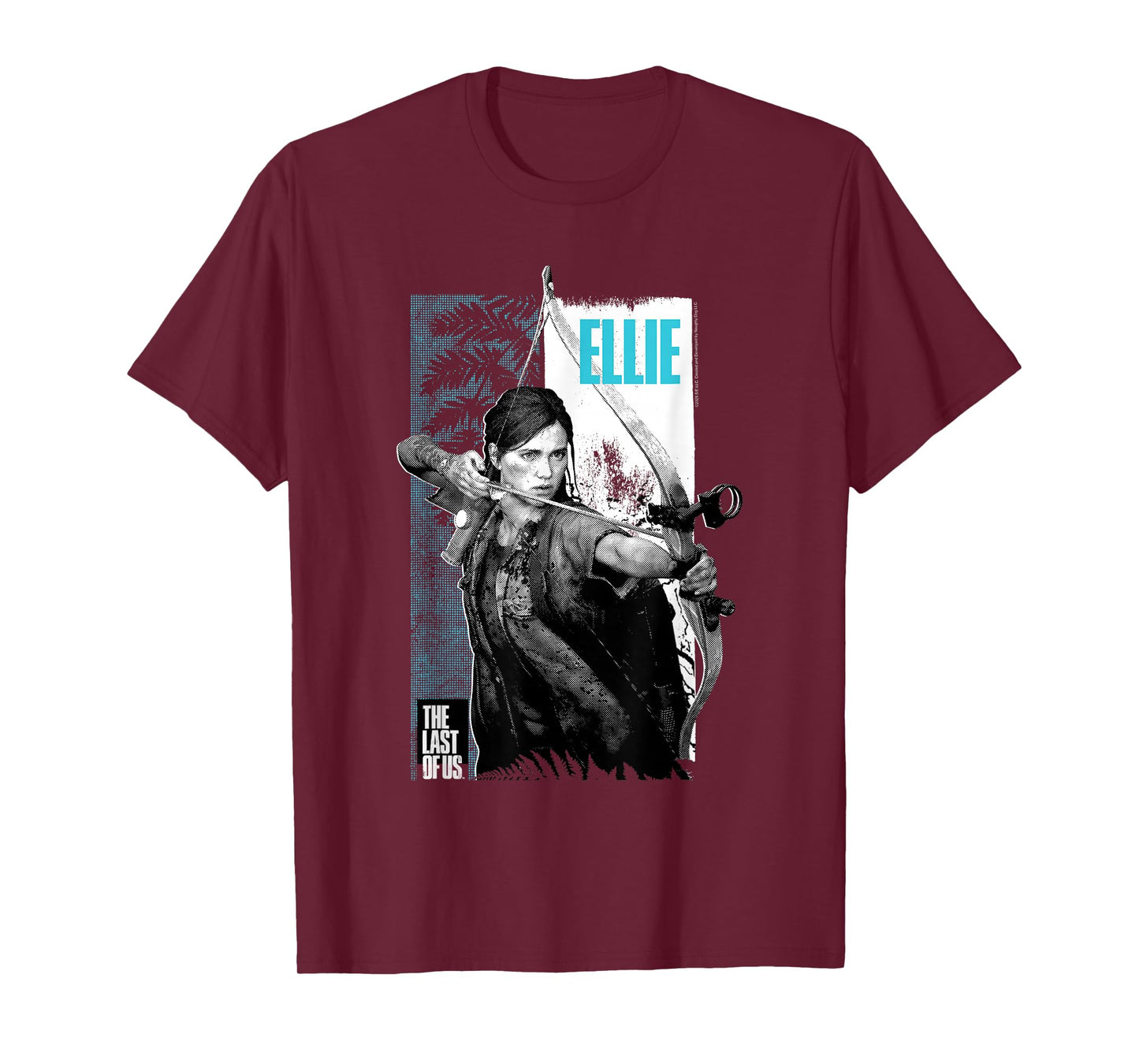 The Last of Us Ellie Bow and Arrow Leaves Video Game T-Shirt