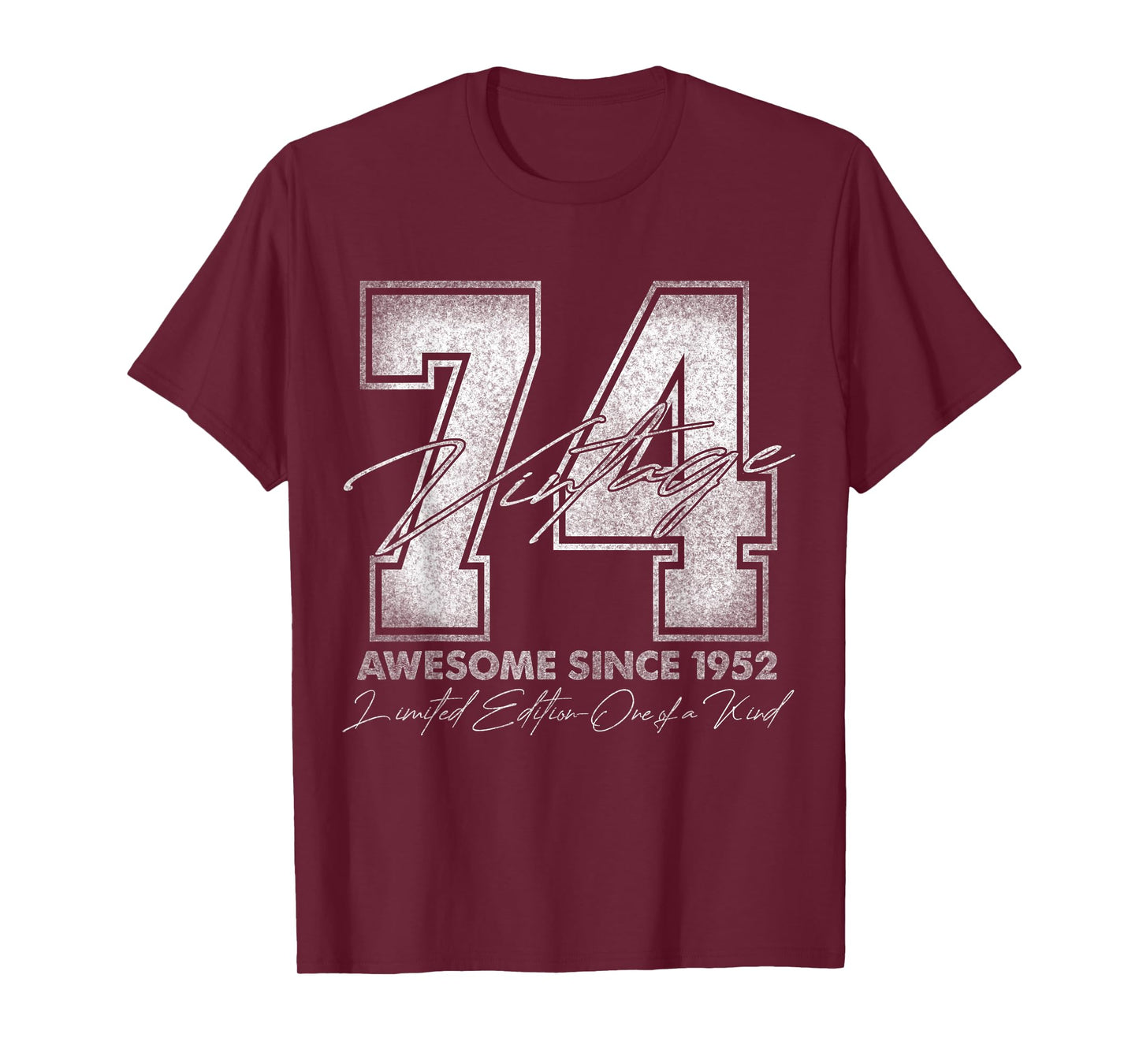 74 Year Old Gifts Vintage 1952 Limited Edition 74th Birthday T-Shirt